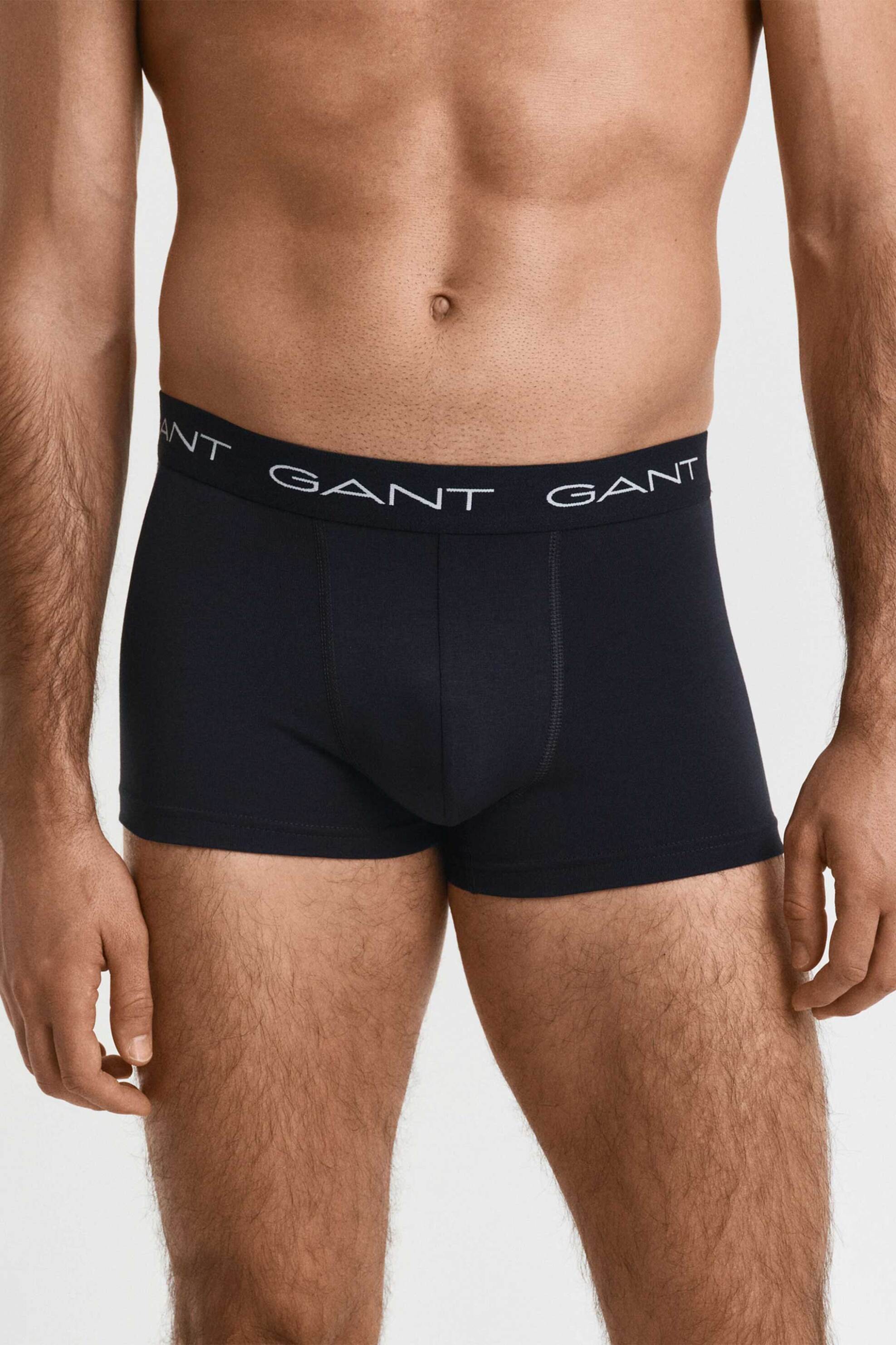 Gant σετ ανδρικά εσώρουχα trunk με logo tape Slim Fit (3 τεμάχια) - 900023003 Μαύρο φωτογραφία
