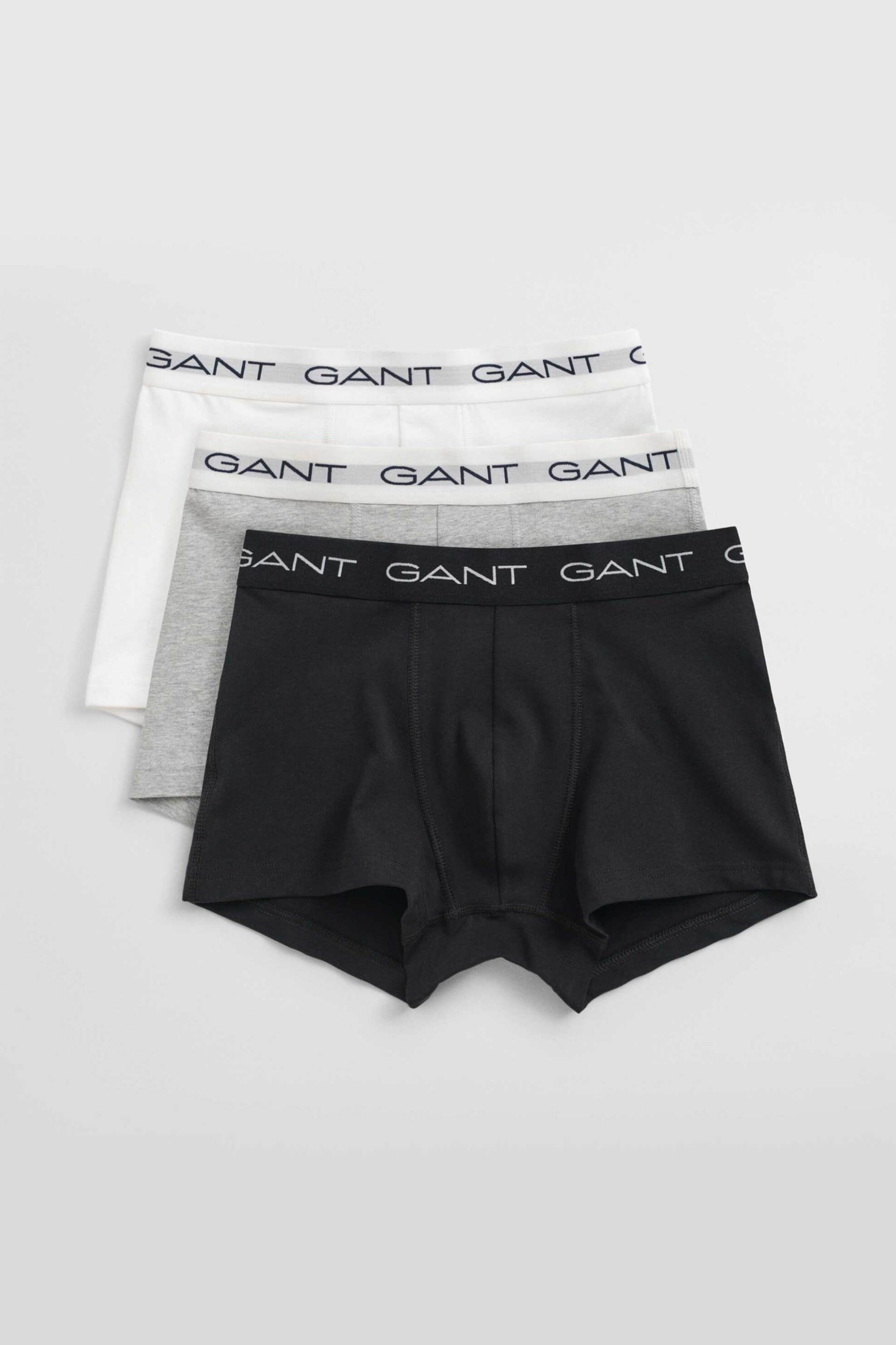 Gant σετ ανδρικά εσώρουχα trunk με logo tape Slim Fit (3 τεμάχια) - 900023003 Γκρι