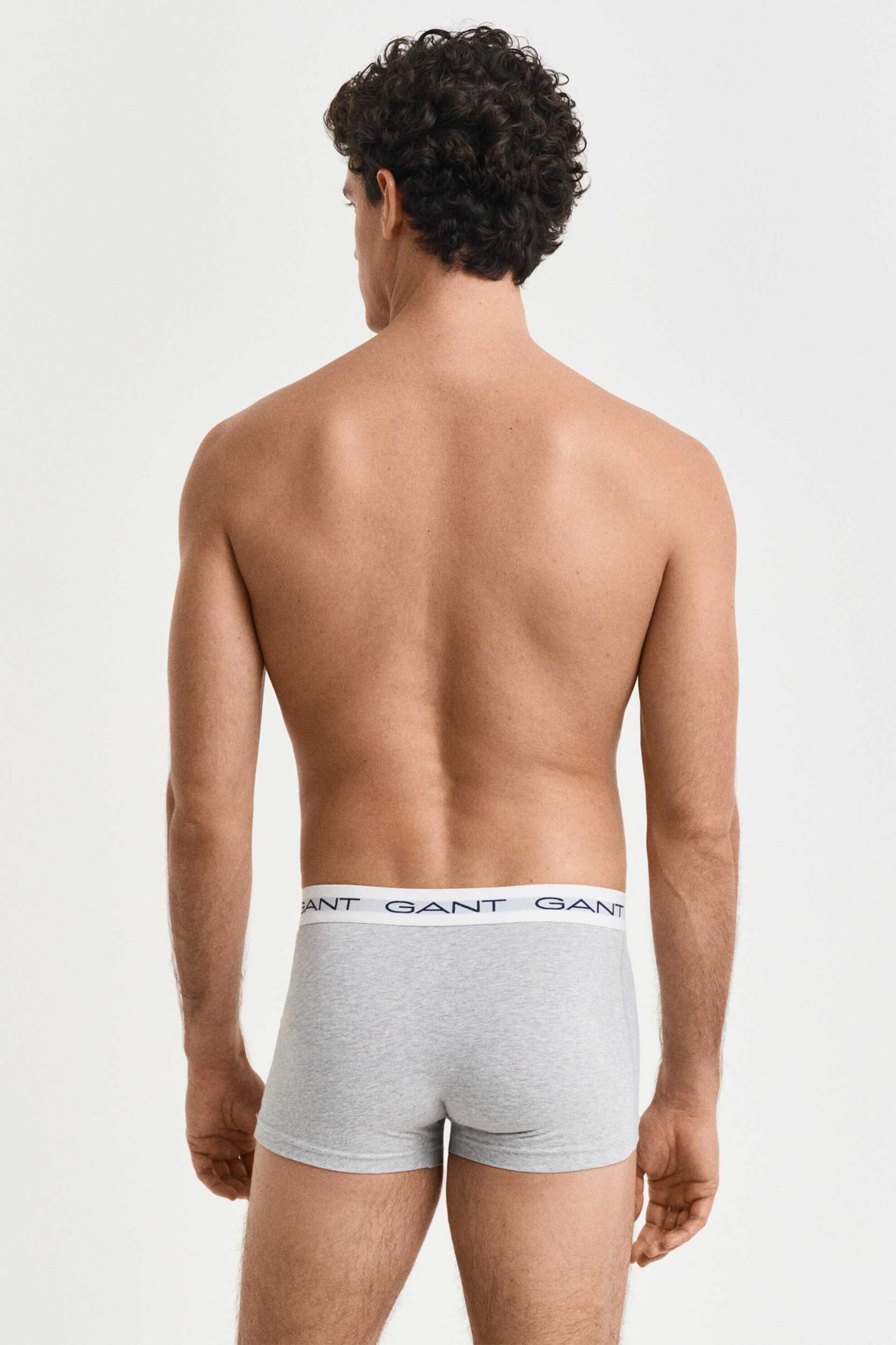 Gant σετ ανδρικά εσώρουχα trunk με logo tape Slim Fit (3 τεμάχια) - 900023003 Γκρι φωτογραφία