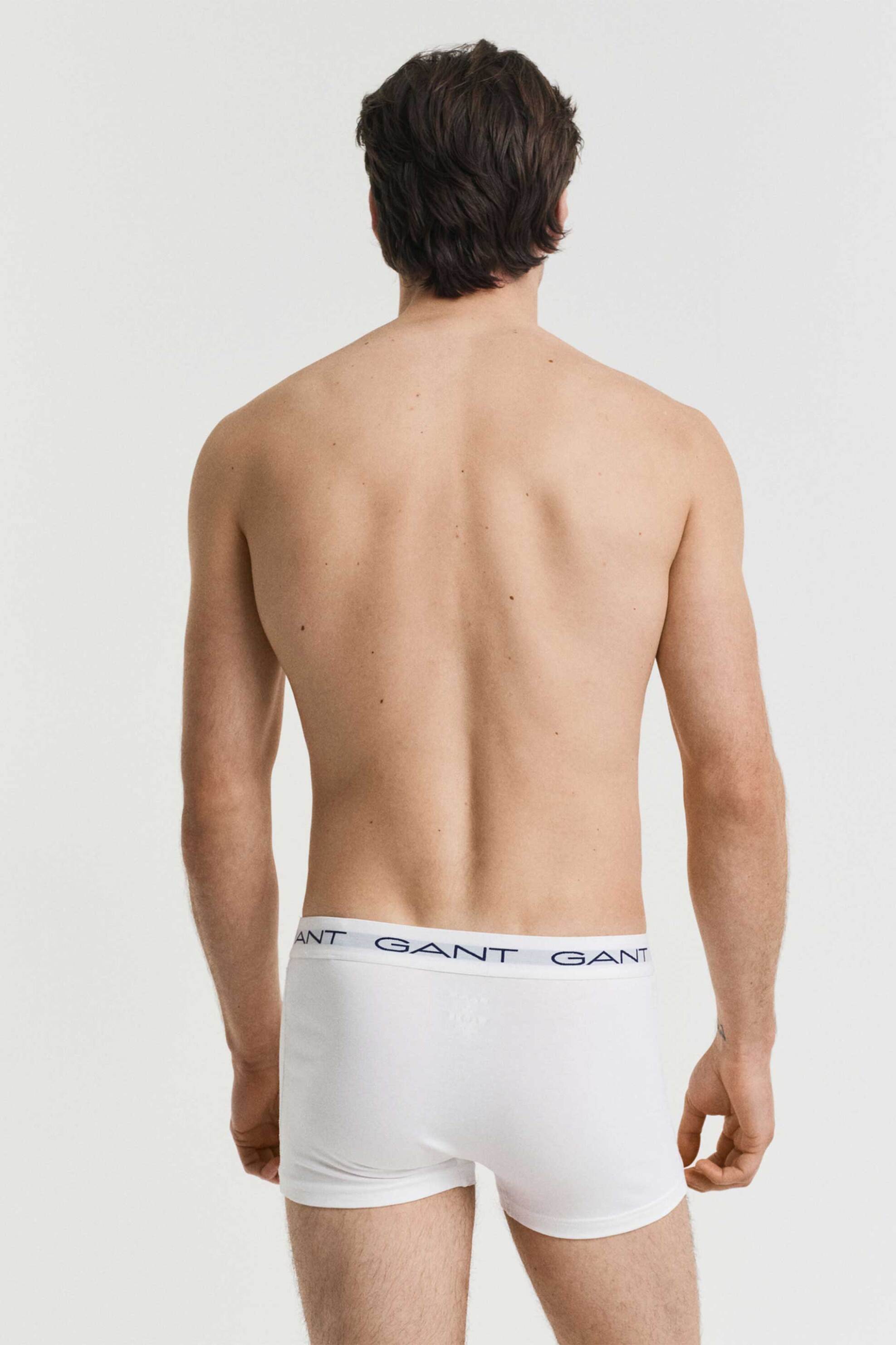 Gant σετ ανδρικά εσώρουχα trunk με logo tape Slim Fit (3 τεμάχια) - 900023003 Λευκό φωτογραφία