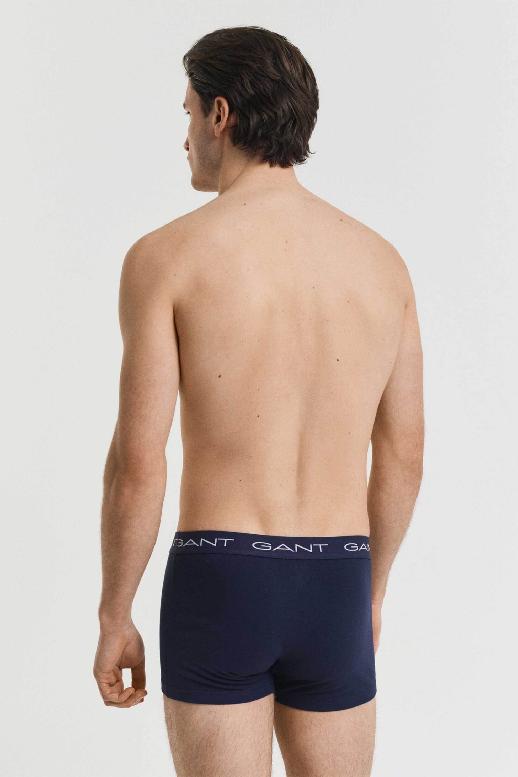 Gant σετ ανδρικά εσώρουχα trunk με logo tape Slim Fit (3 τεμάχια) - 900023003 Μπλε Σκούρο φωτογραφία