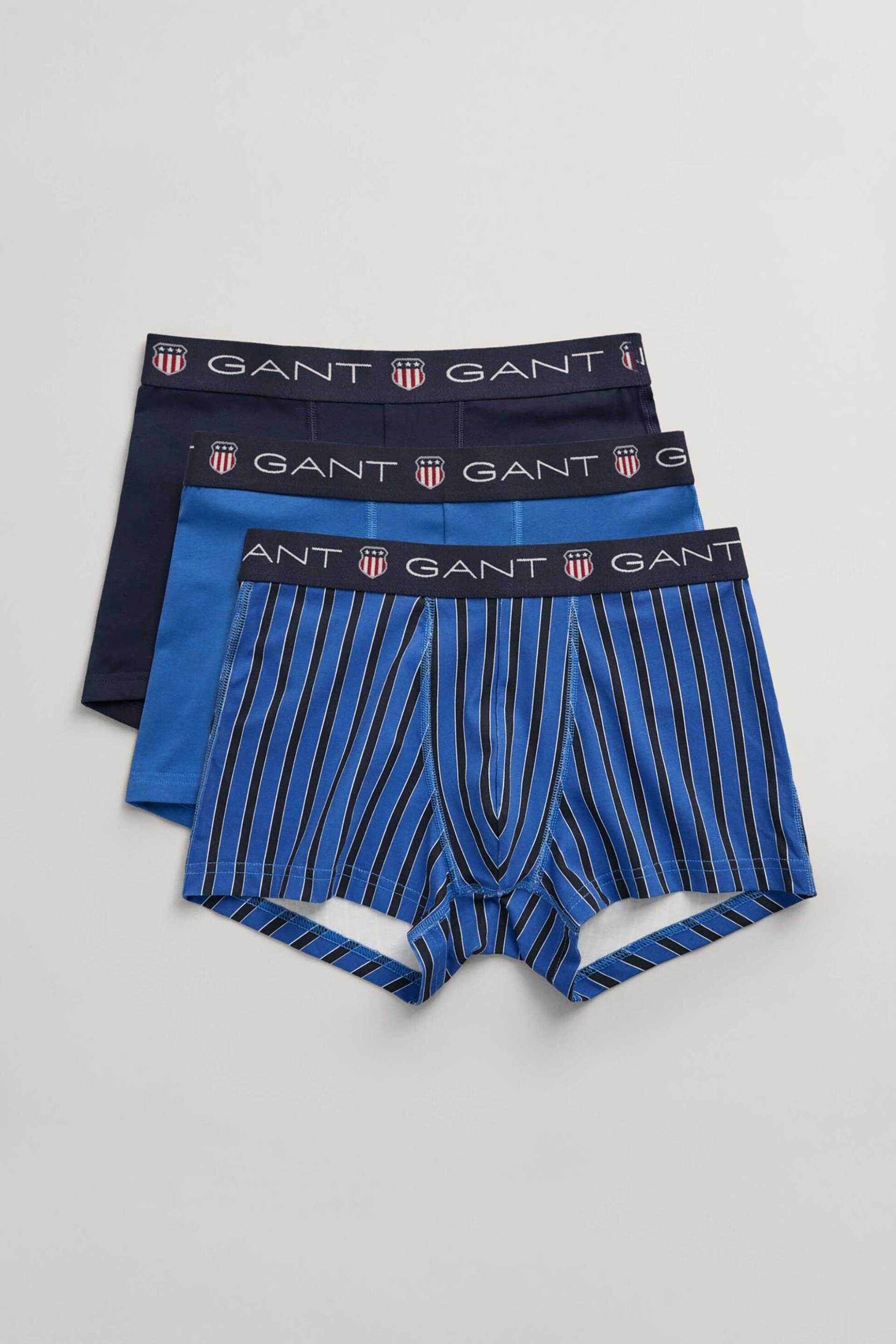 Ανδρική Μόδα > Ανδρικά Ρούχα > Ανδρικά Εσώρουχα > Ανδρικά Εσώρουχα Σετ Gant σετ ανδρικά εσώρουχα trunk με λογότυπο Slim Fit (3 τεμάχια) - 902413073 Μπλε