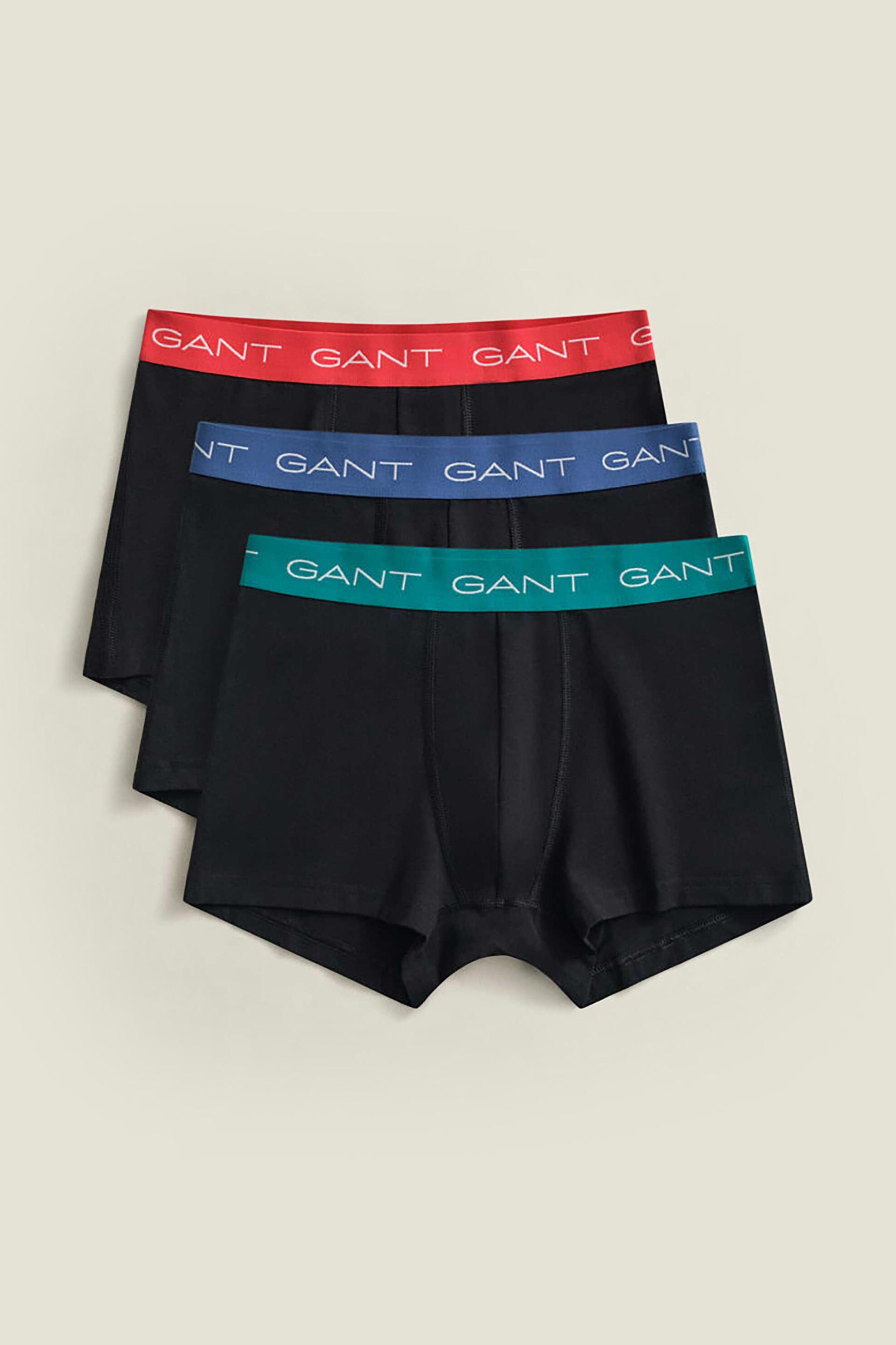 Gant σετ ανδρικά εσώρουχα trunk με λογότυπο Slim Fit (3 τεμάχια) - 902613003 Μαύρο