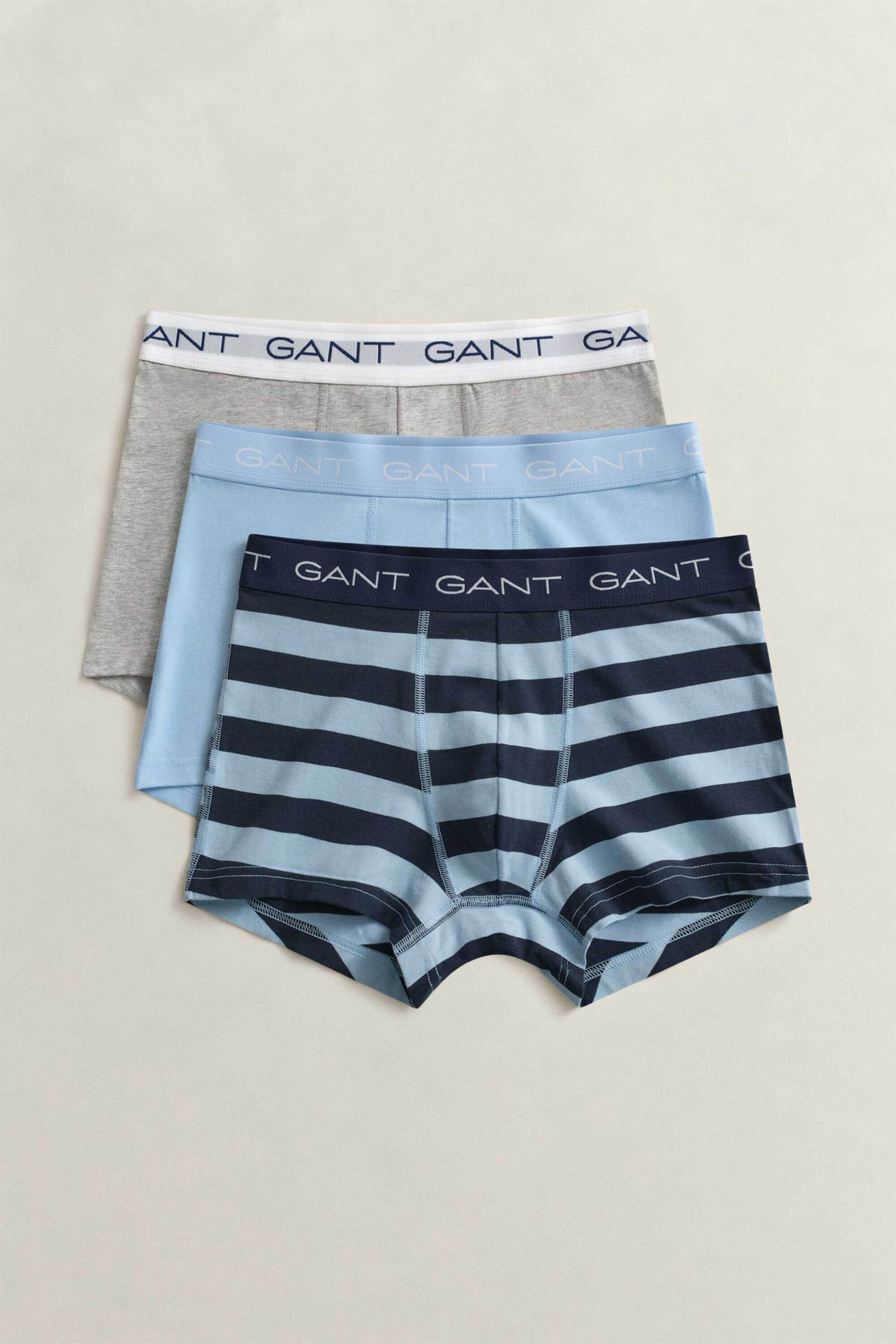 Gant σετ ανδρικά εσώρουχα trunk με λογότυπο Slim Fit (3 τεμάχια) - 902613043 Γαλάζιο