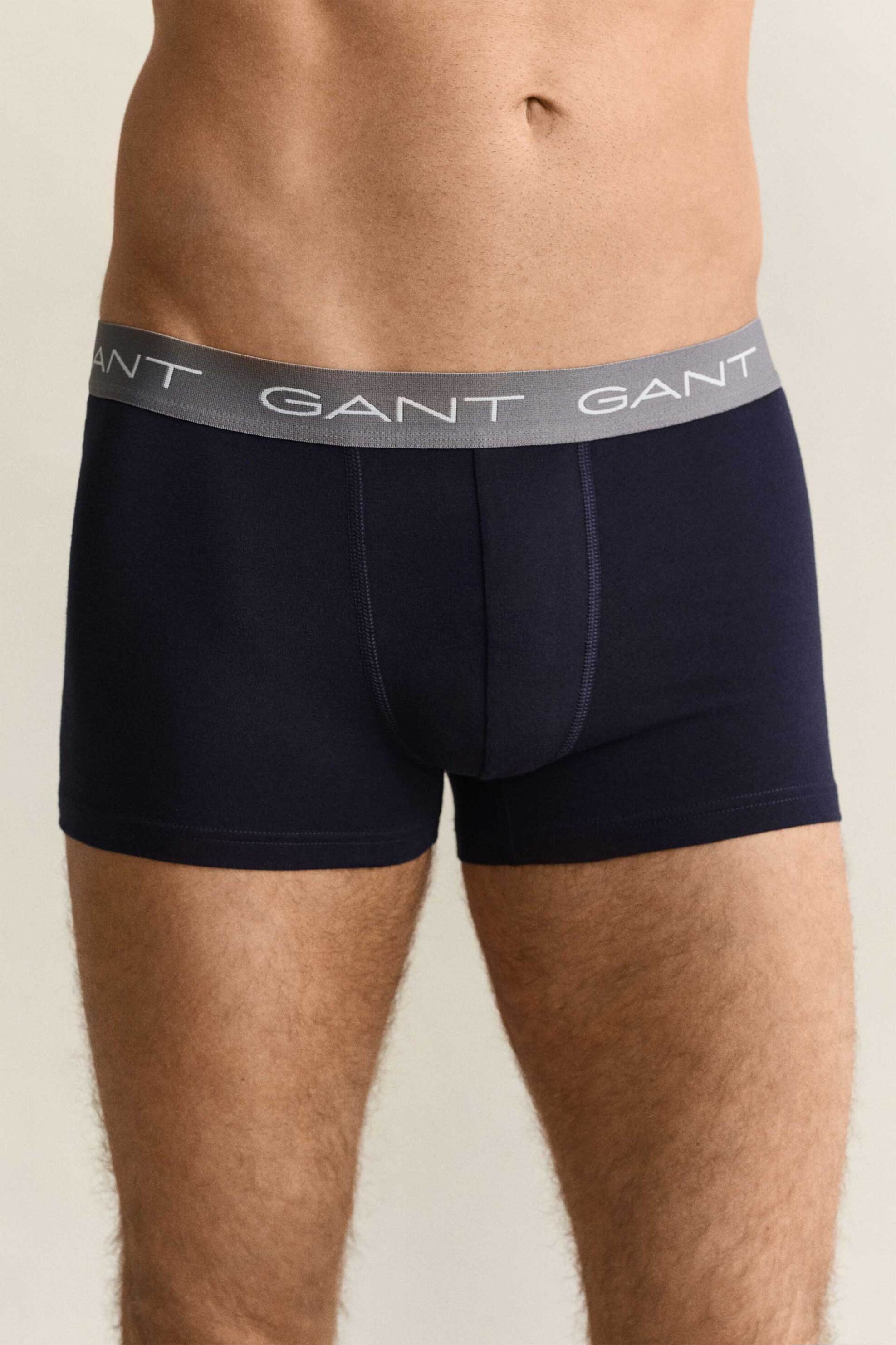 Gant Σετ Ανδρικά Εσώρουχα Trunk με Λογότυπο Slim Fit (3 Τεμάχια) - 902633003 Μπλε Σκούρο