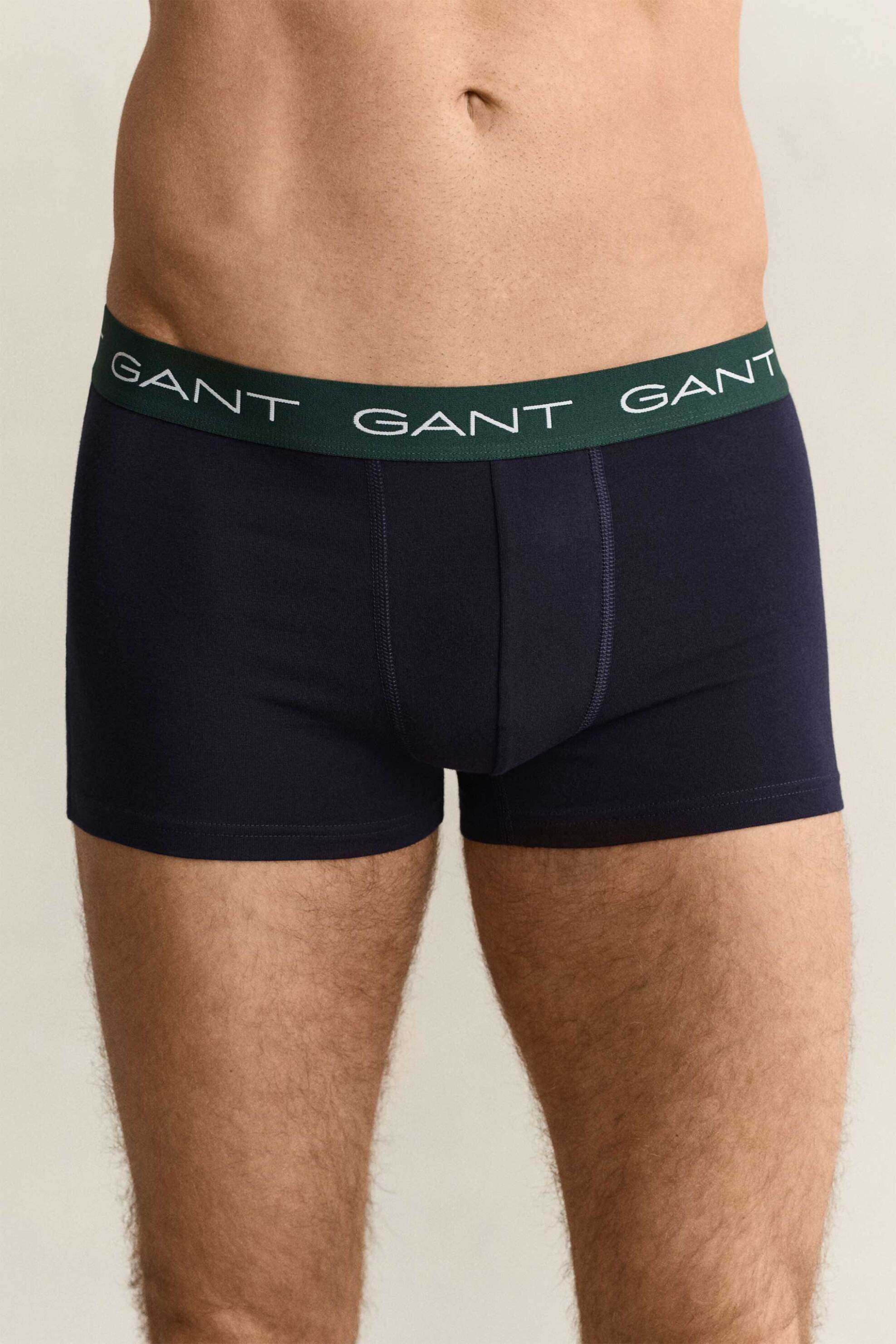 Gant Σετ Ανδρικά Εσώρουχα Trunk με Λογότυπο Slim Fit (3 Τεμάχια) - 902633003 Μπλε
