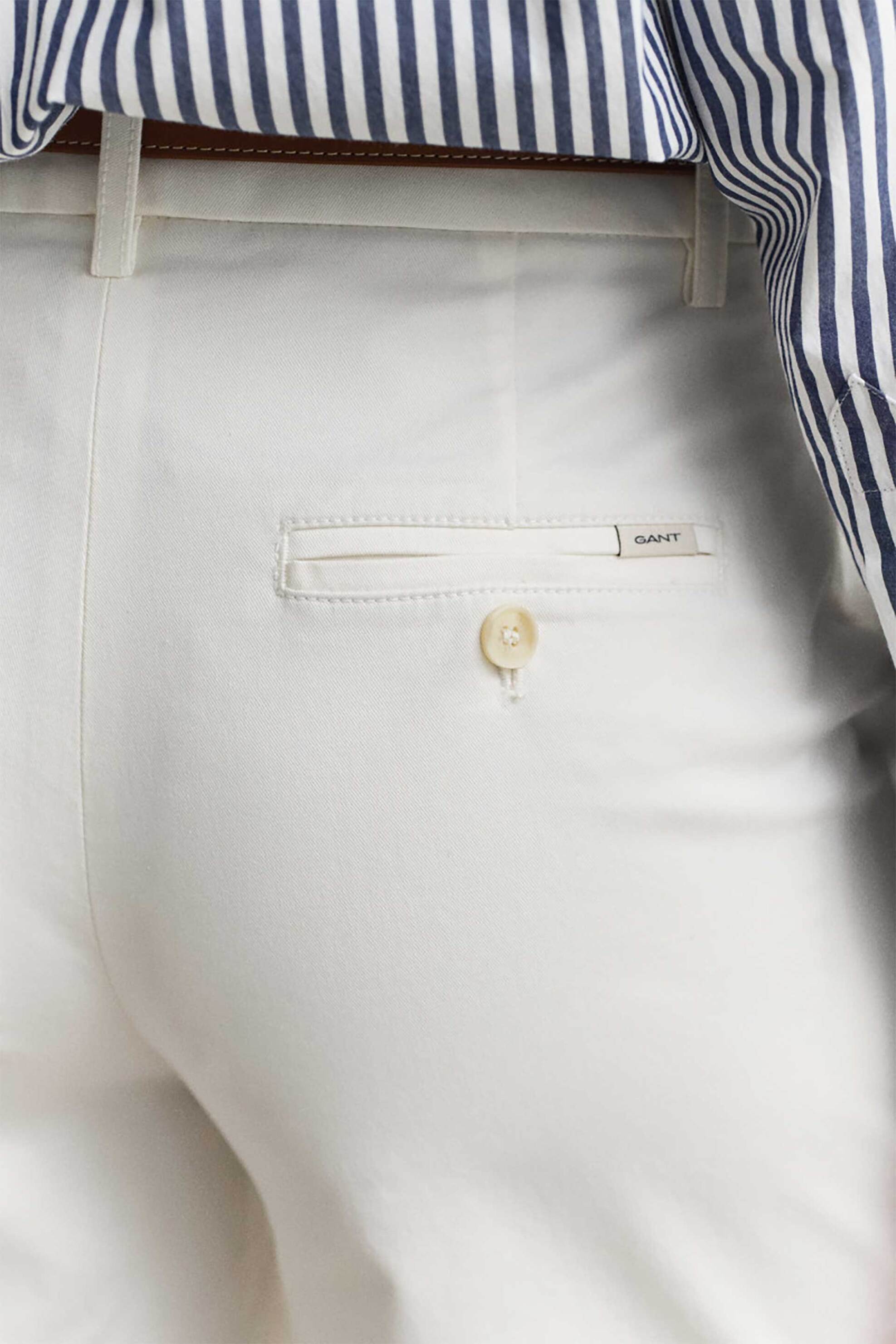 GANT Gant γυναικεία βερμούδα chino Regular Fit - 4020130 Λευκό - 4