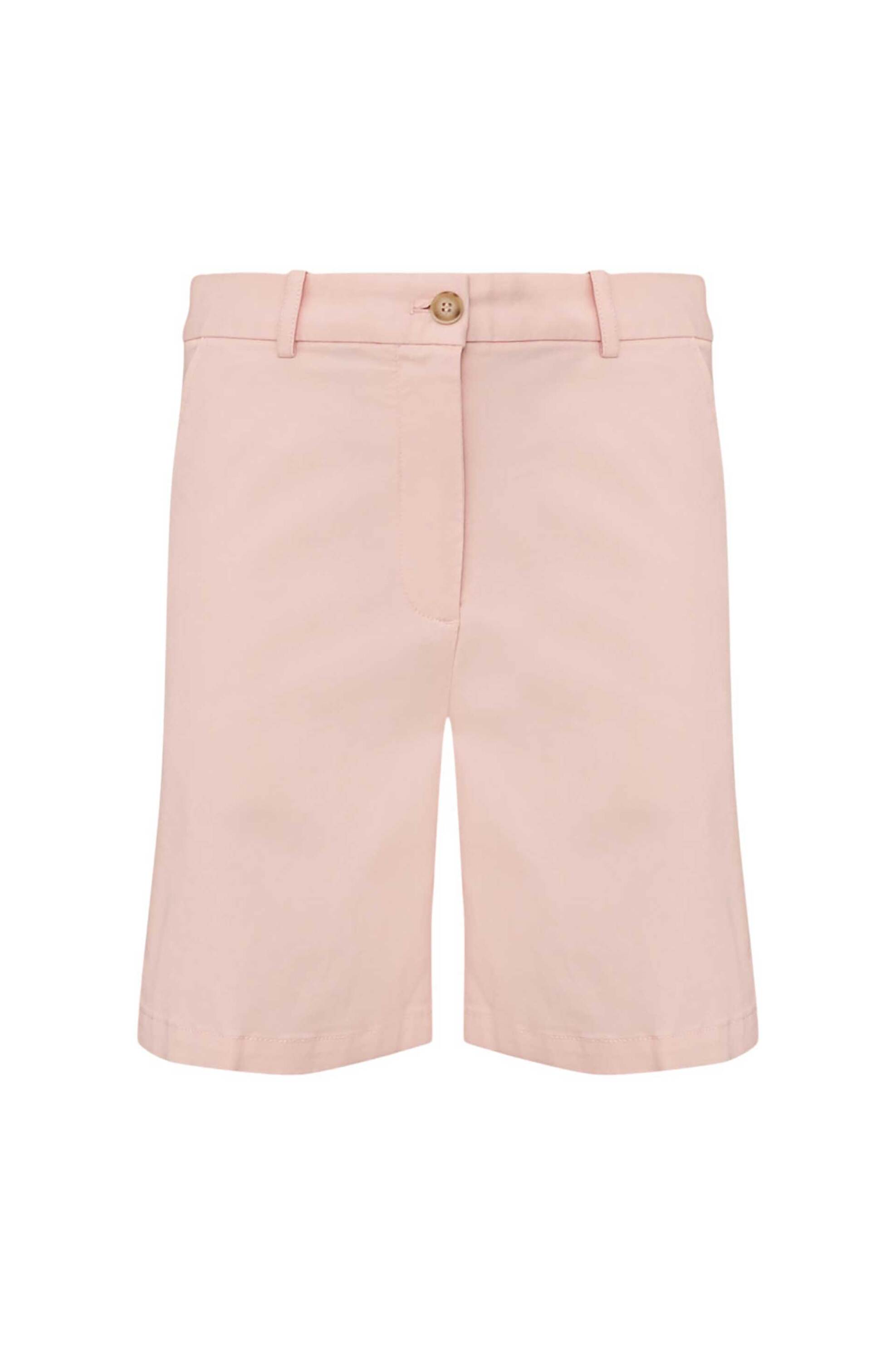 Gant γυναικεία βερμούδα chino Regular Fit - 4020130 Ροζ Ανοιχτό