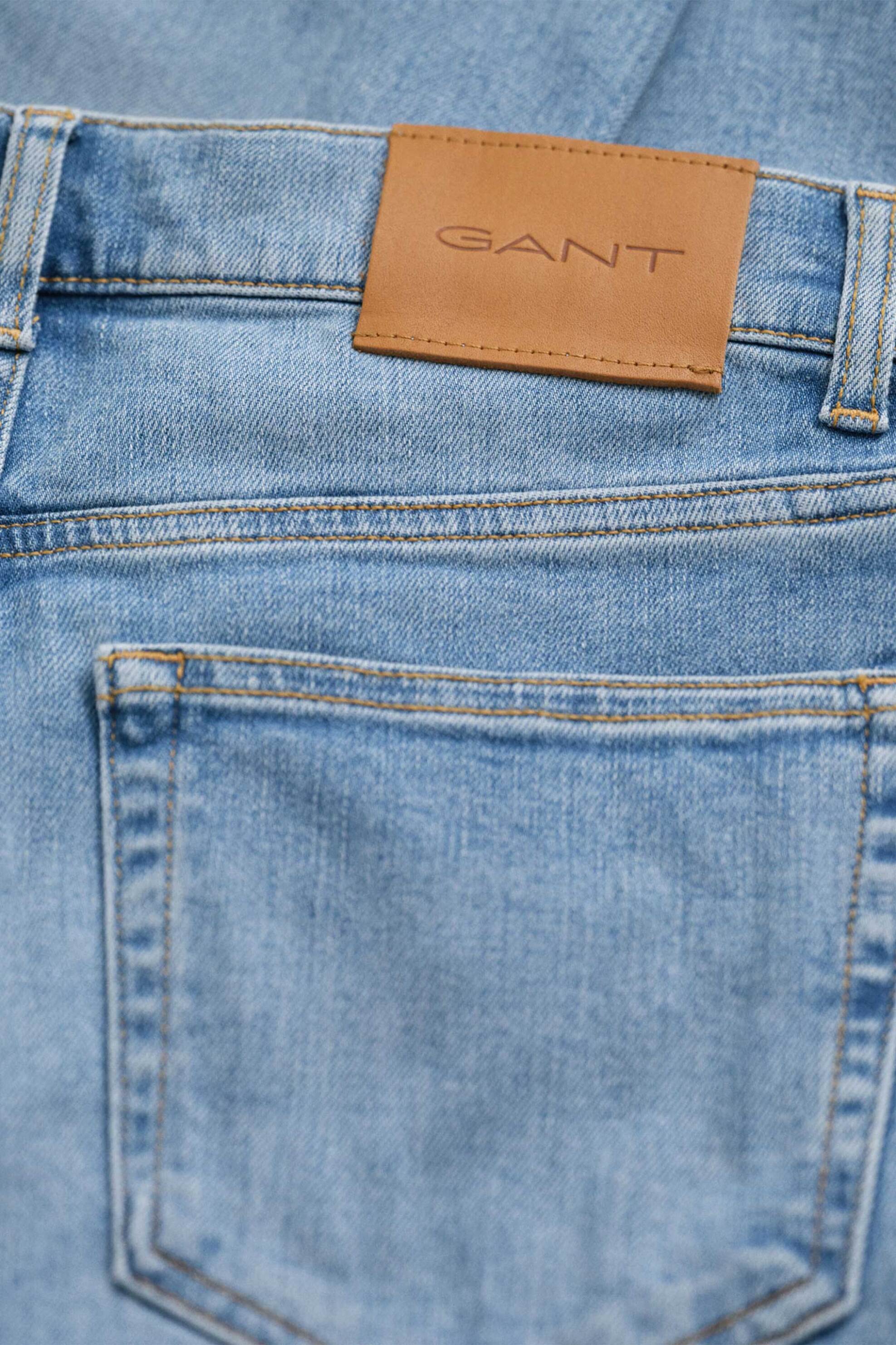 Gant γυναικείο τζιν παντελόνι Cropped Slim Fit - 4100196 Denim Blue Ανοιχτό φωτογραφία