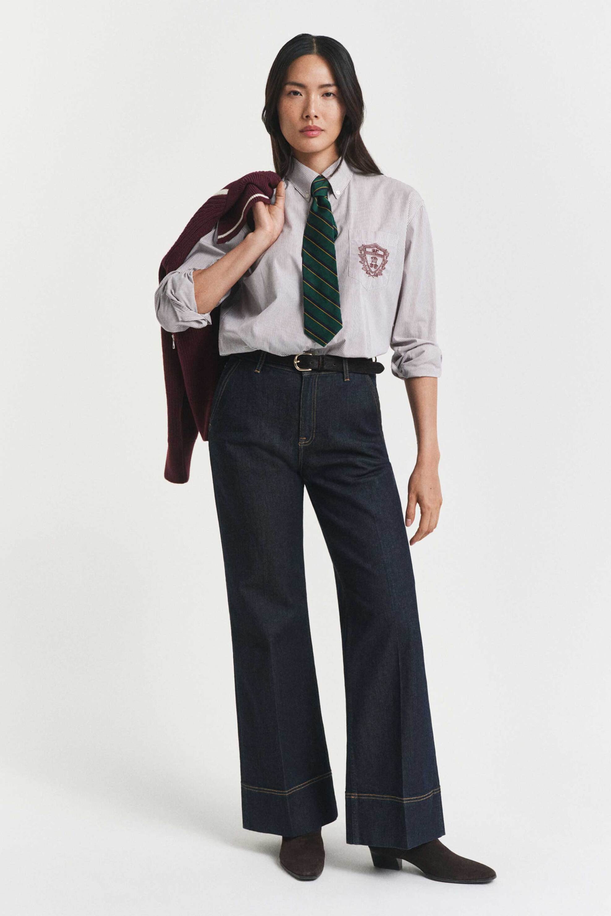 Γυναικεία παντελόνια τζιν gant σε μπλε