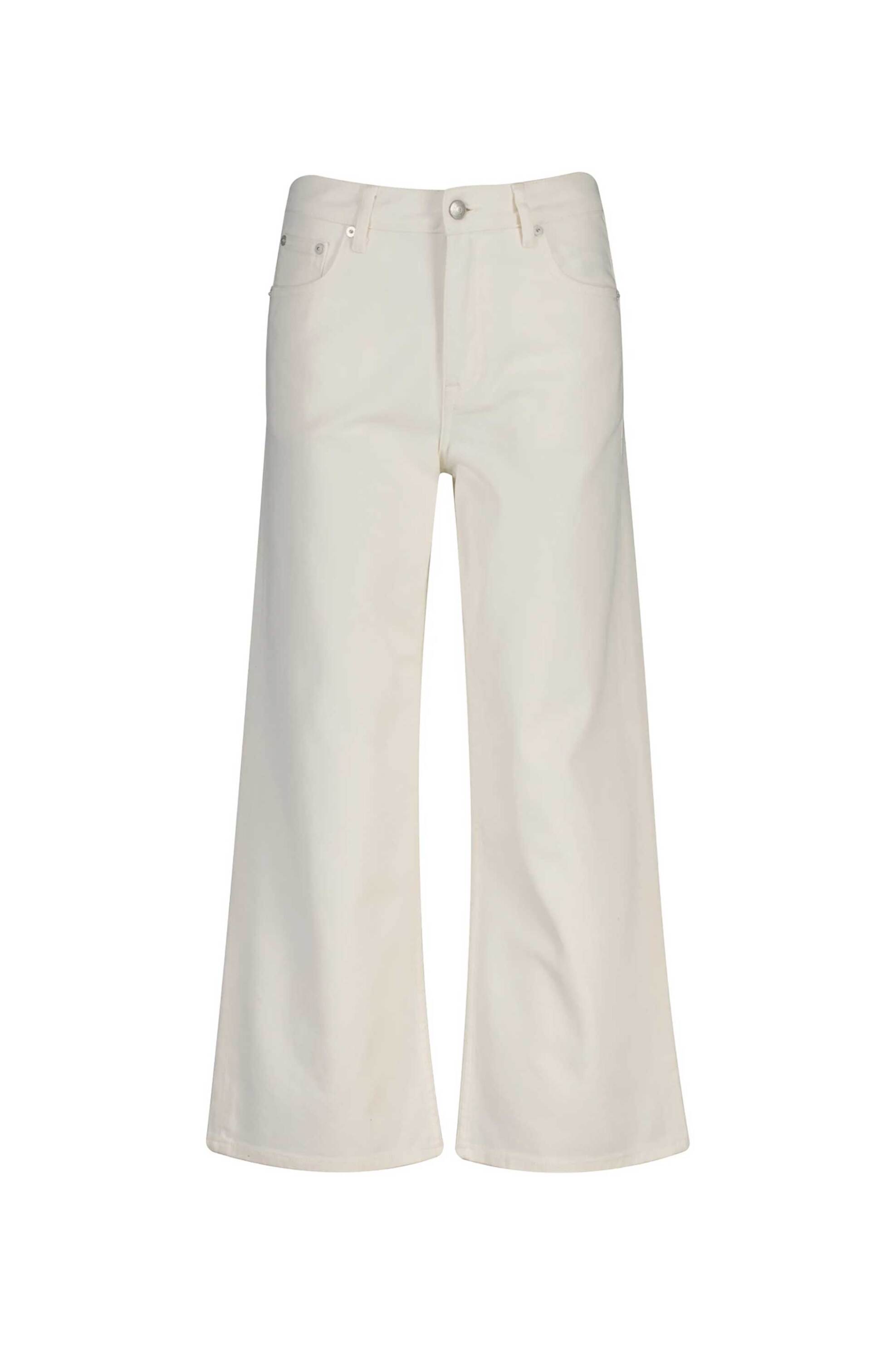 Gant γυναικείο τζιν παντελόνι cropped πεντάτσεπο Relaxed Fit - 4100272 Λευκό
