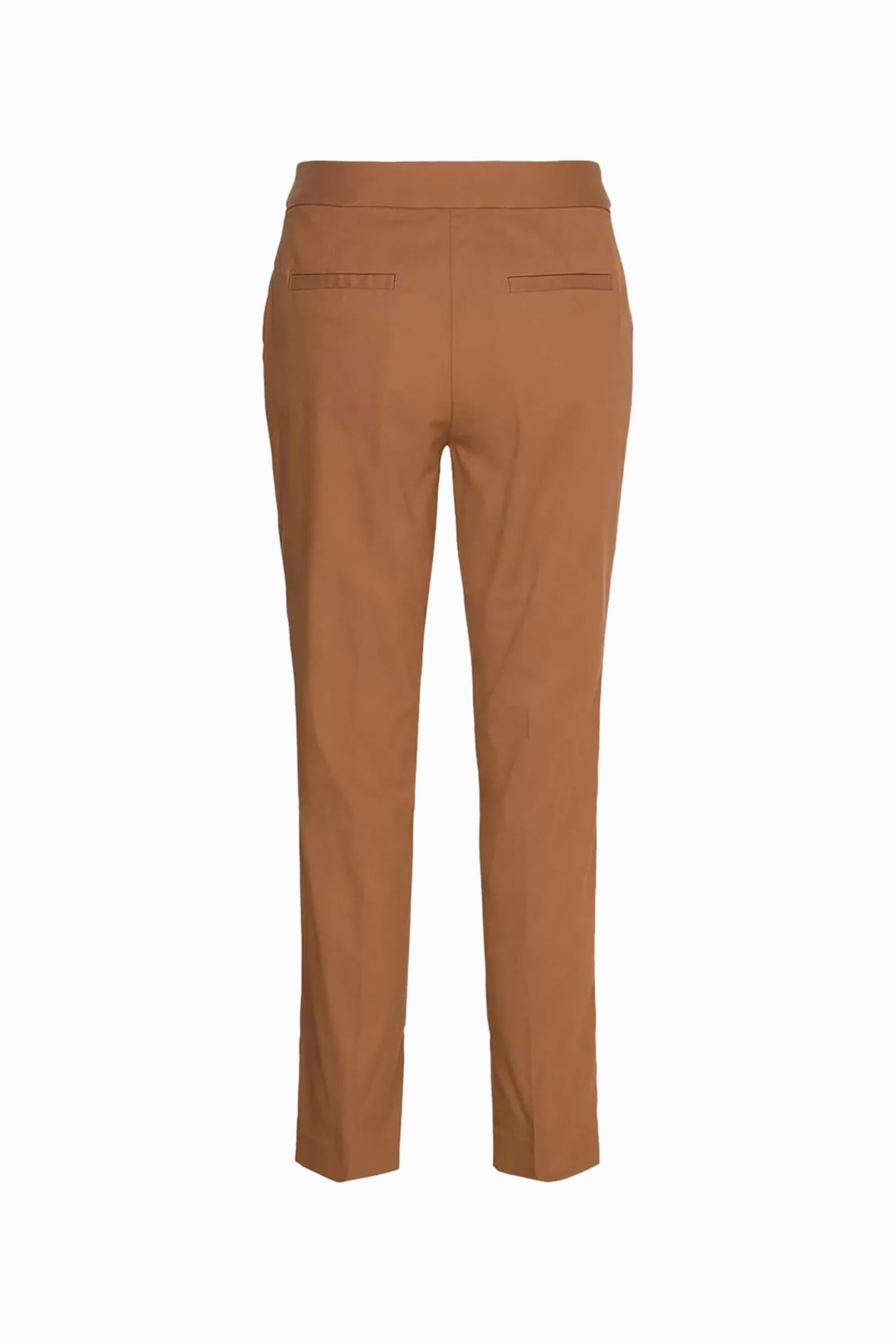 Gant γυναικείο παντελόνι cigarette μονόχρωμο Slim Fit - 4150237 Καφέ φωτογραφία