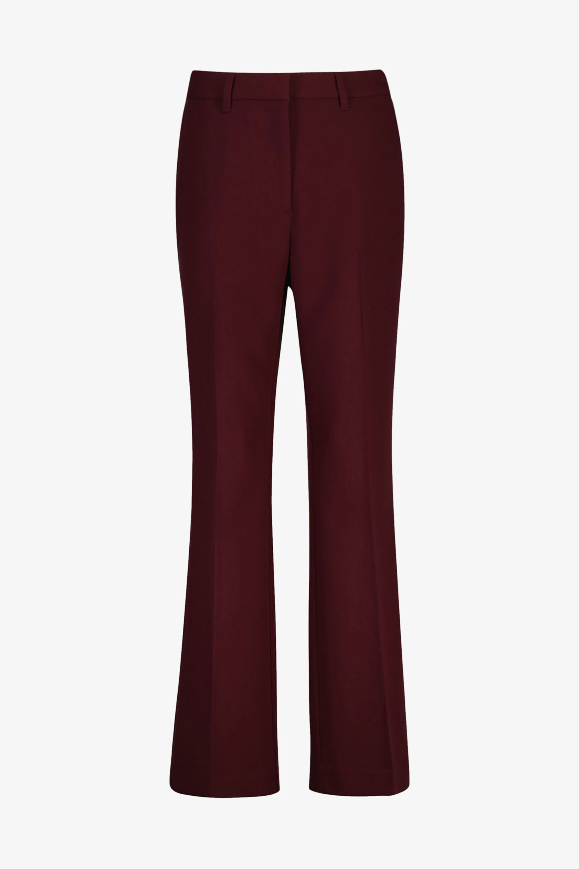 Gant γυναικείο παντελόνι flare υφασμάτινο Slim Fit - 4150334 Μπορντό