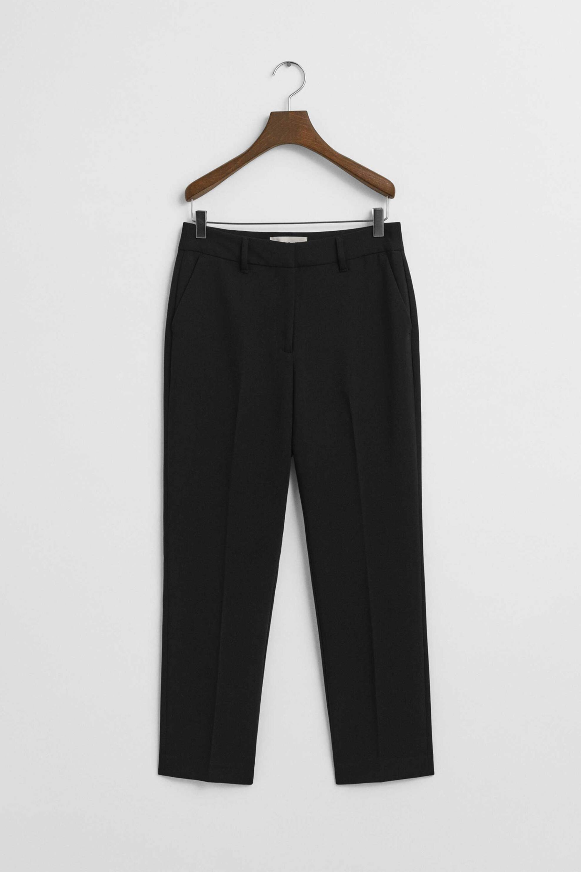 Gant γυναικείο παντελόνι υφασμάτινο Slim Fit - 4150363 Μαύρο