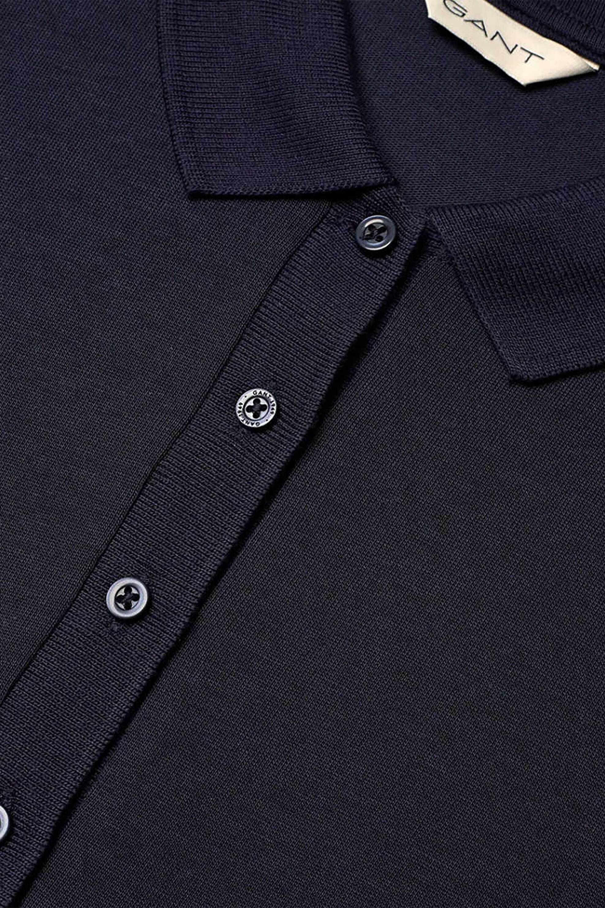 Gant Γυναικείο Midi Φόρεμα Πόλο Regular Fit - 4201433 Μπλε Σκούρο