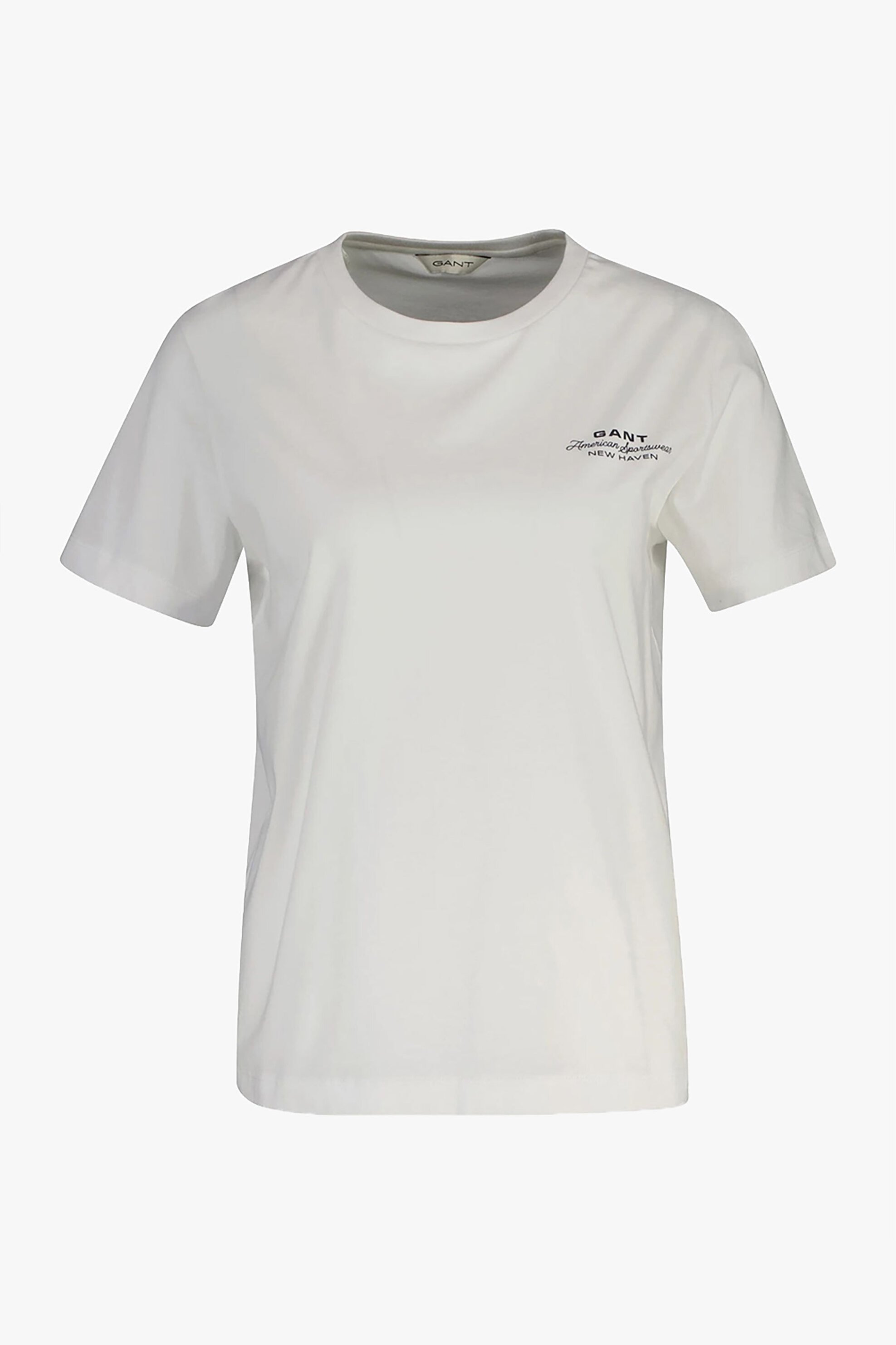 Gant γυναικείο T-shirt με logo print Regular Fit - 4201487 Λευκό