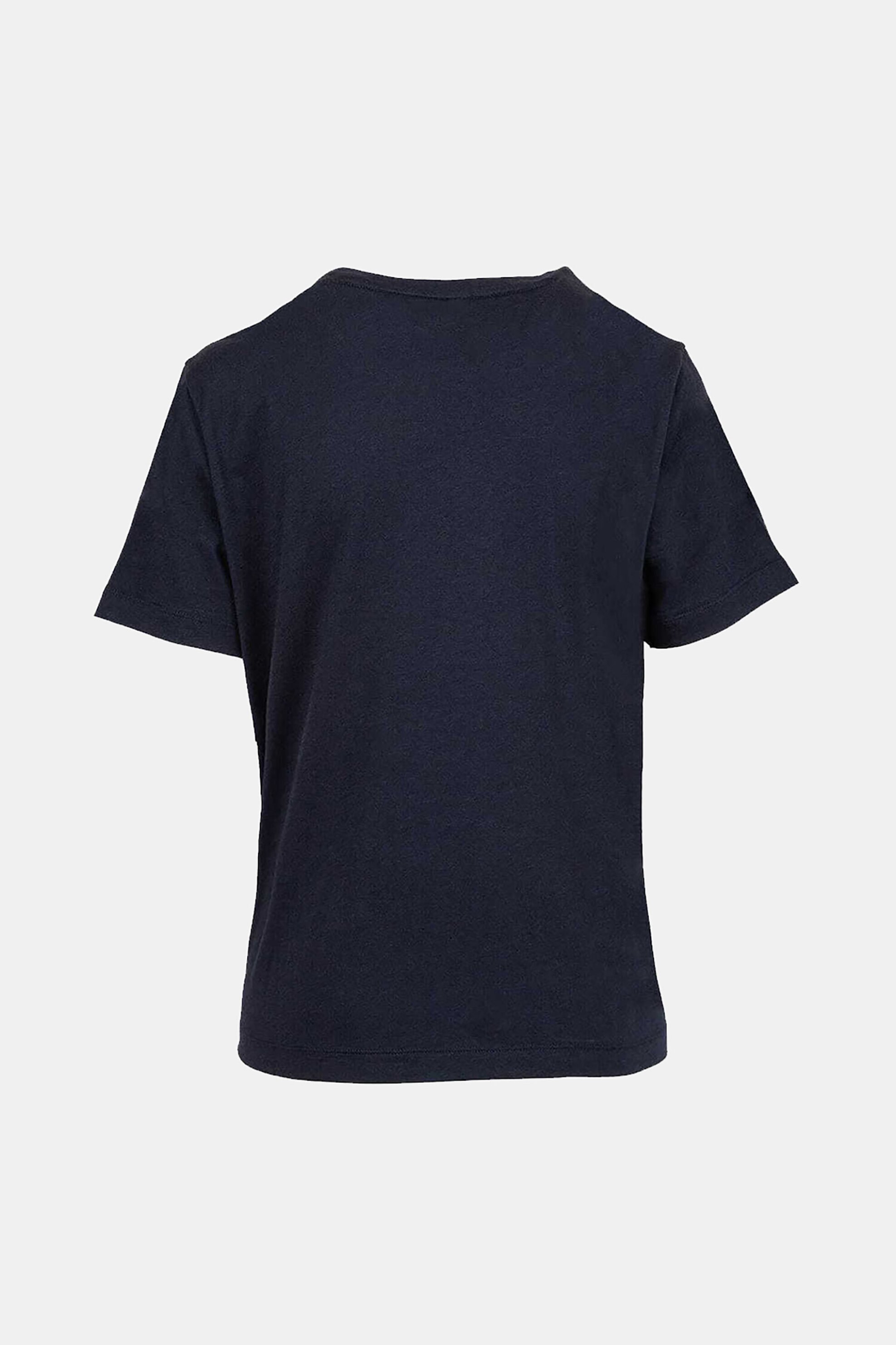 Gant γυναικείο T-shirt με logo print Regular Fit - 4201487 Μπλε Σκούρο