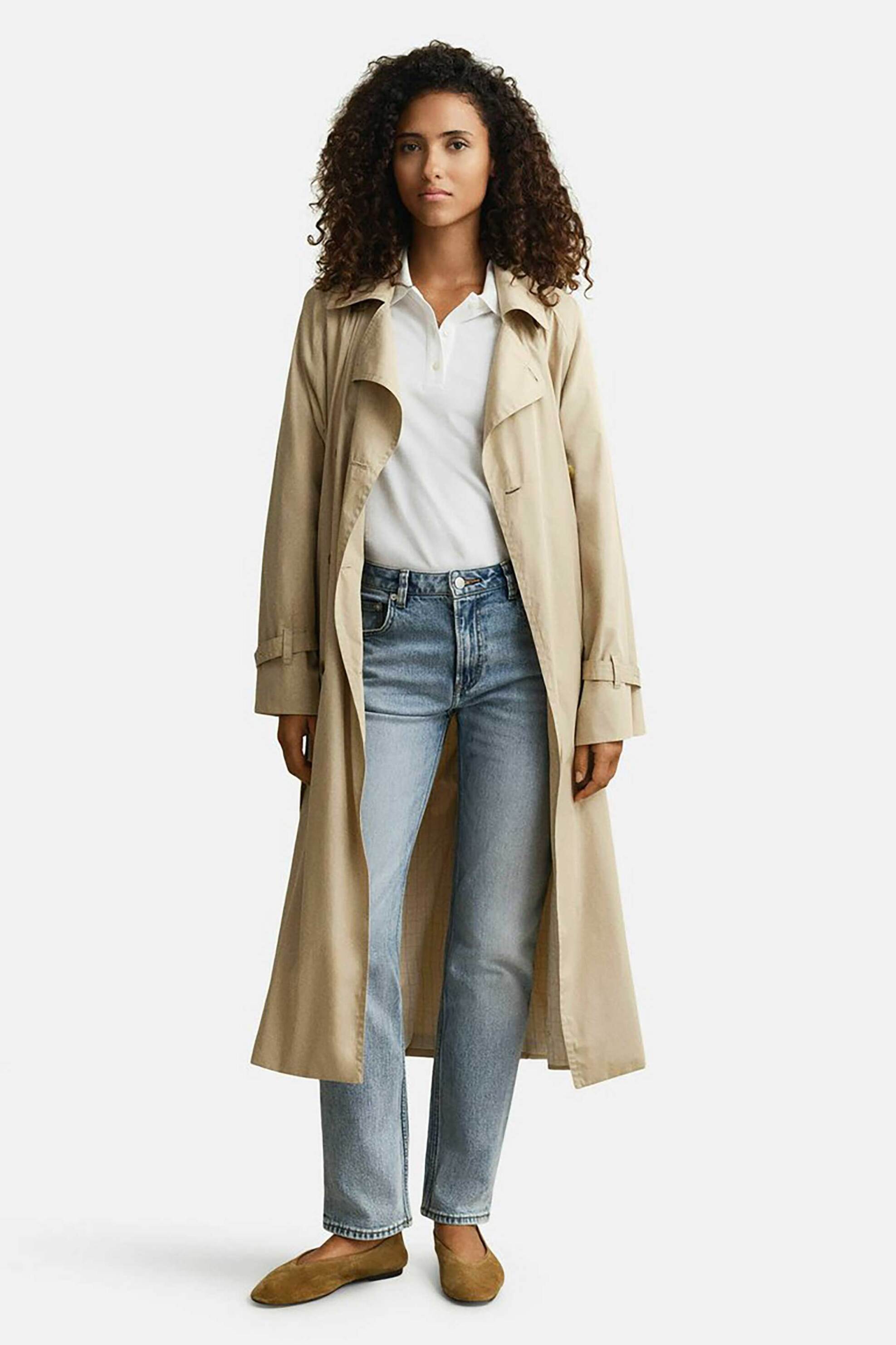 GANT Gant γυναικεία μπλούζα πόλο πικέ με λογότυπο Regular Fit - 4201489 Λευκό - 3