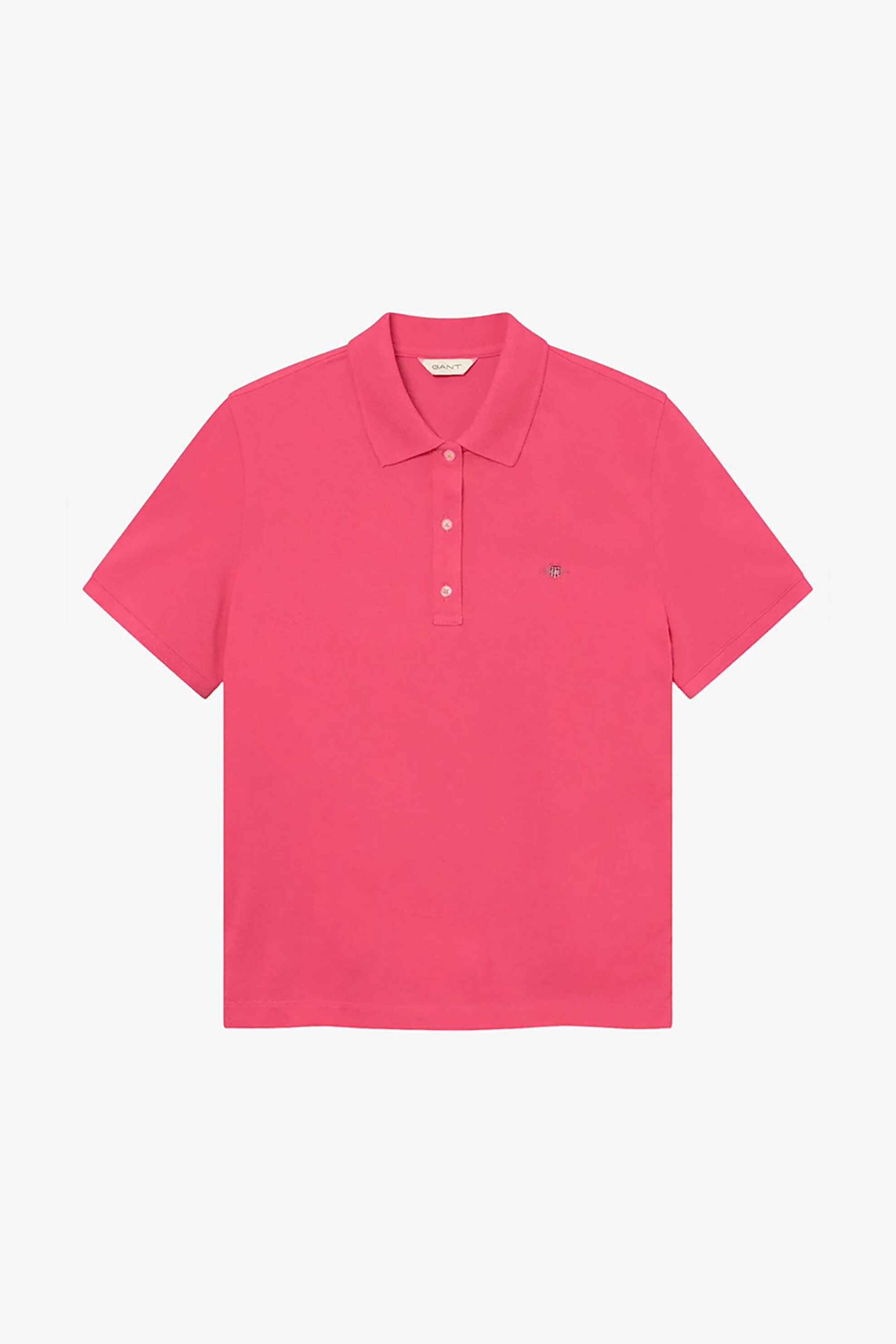 Gant γυναικεία μπλούζα πόλο πικέ με λογότυπο Regular Fit - 4201489 Ροζ Φλαμίνγκο