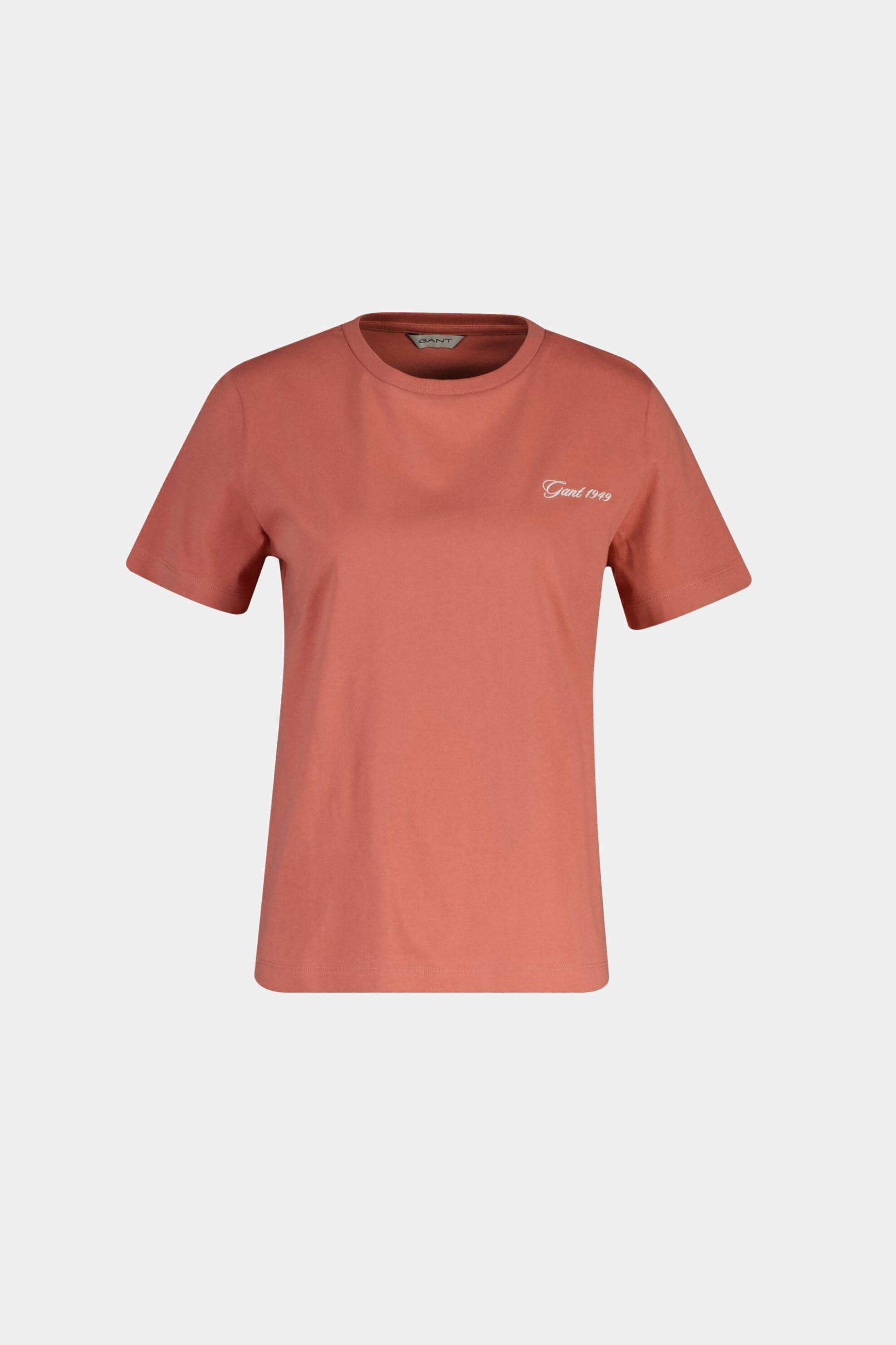Gant γυναικείο T-shirt με κεντημένο λογότυπο Regular Fit - 4202571 Κεραμιδί