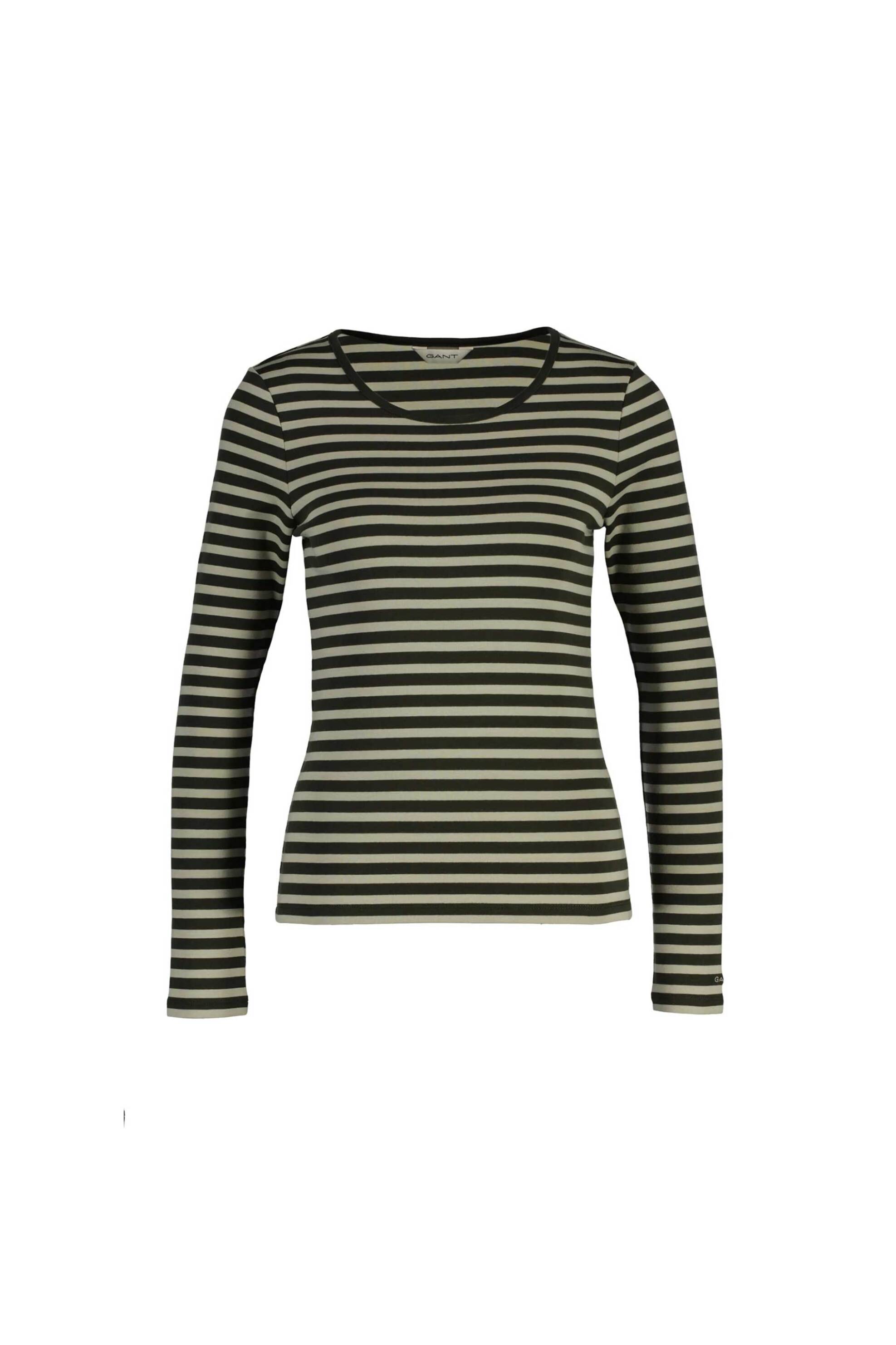 Gant γυναικεία μακρυμάνικη μπλούζα με ριγέ σχέδιο Slim Fit - 4203494 Κυπαρισσί