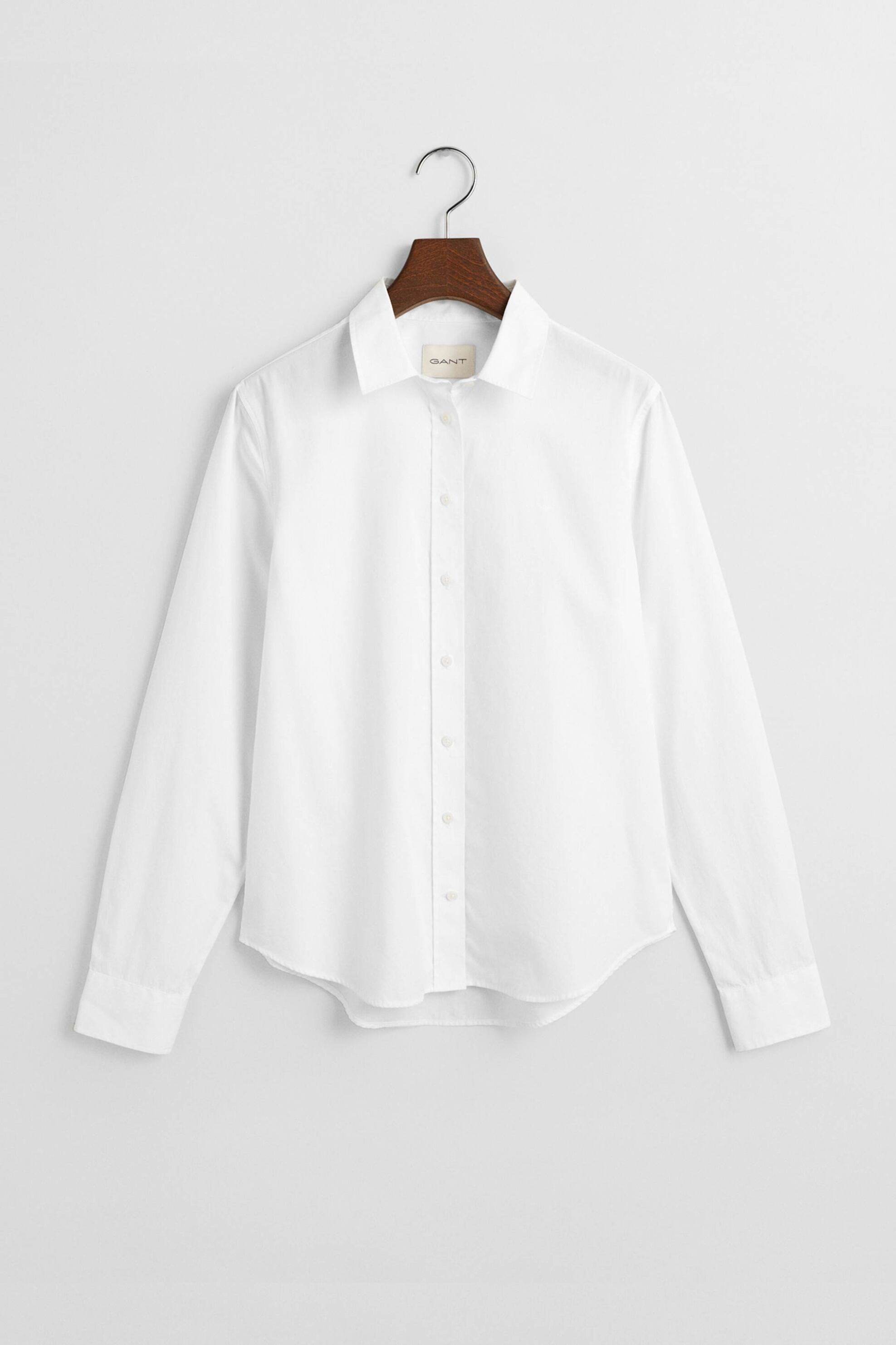 Gant Γυναικείο Πουκάμισο Μονόχρωμο Regular Fit - 4300348 Λευκό