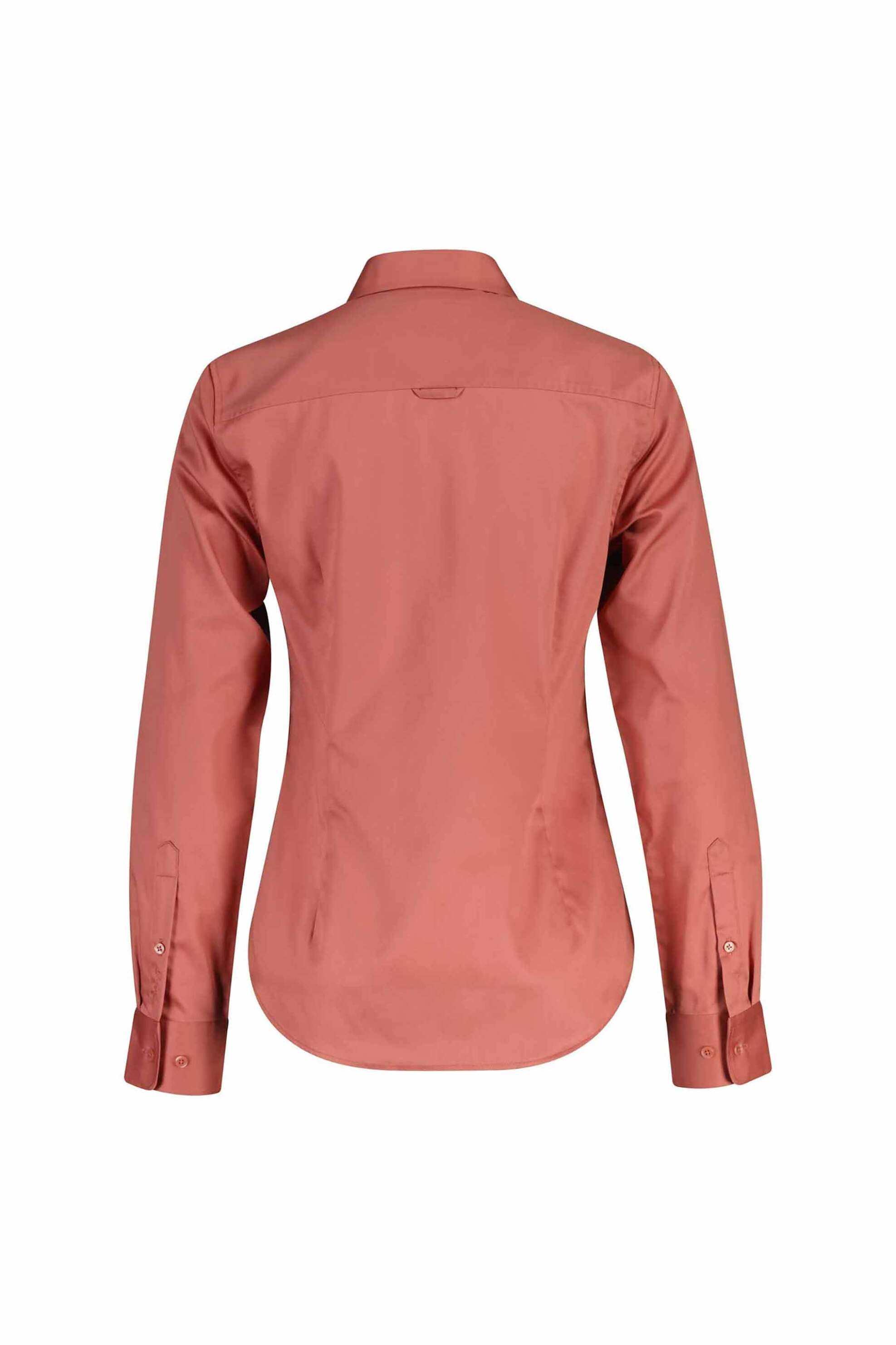 Gant γυναικείο πουκάμισο σατέν μονόχρωμο Slim Fit - 4300588 Κεραμιδί