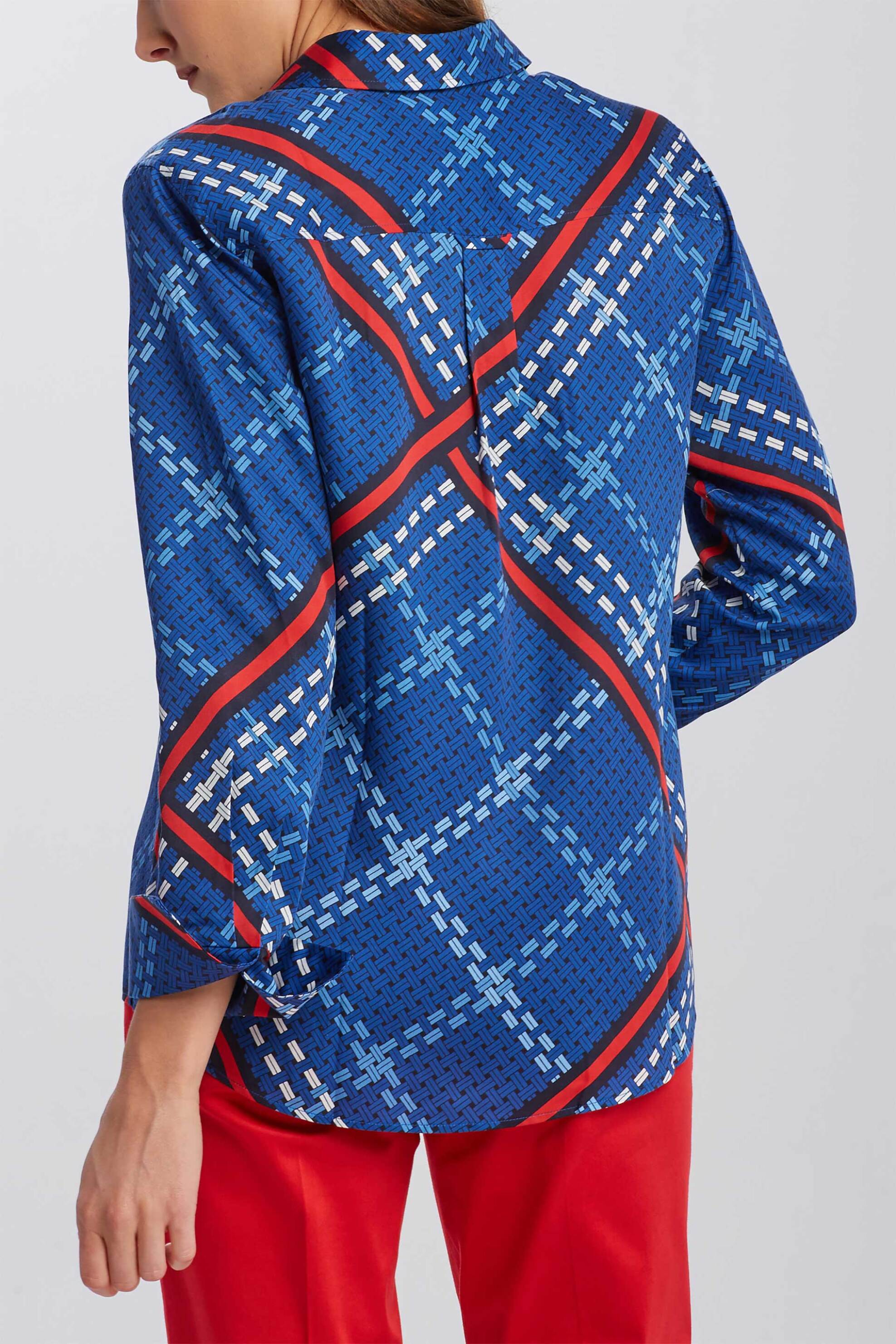 Gant γυναικείο πουκάμισο με all-over weave pattern - 4301119 Μπλε φωτογραφία