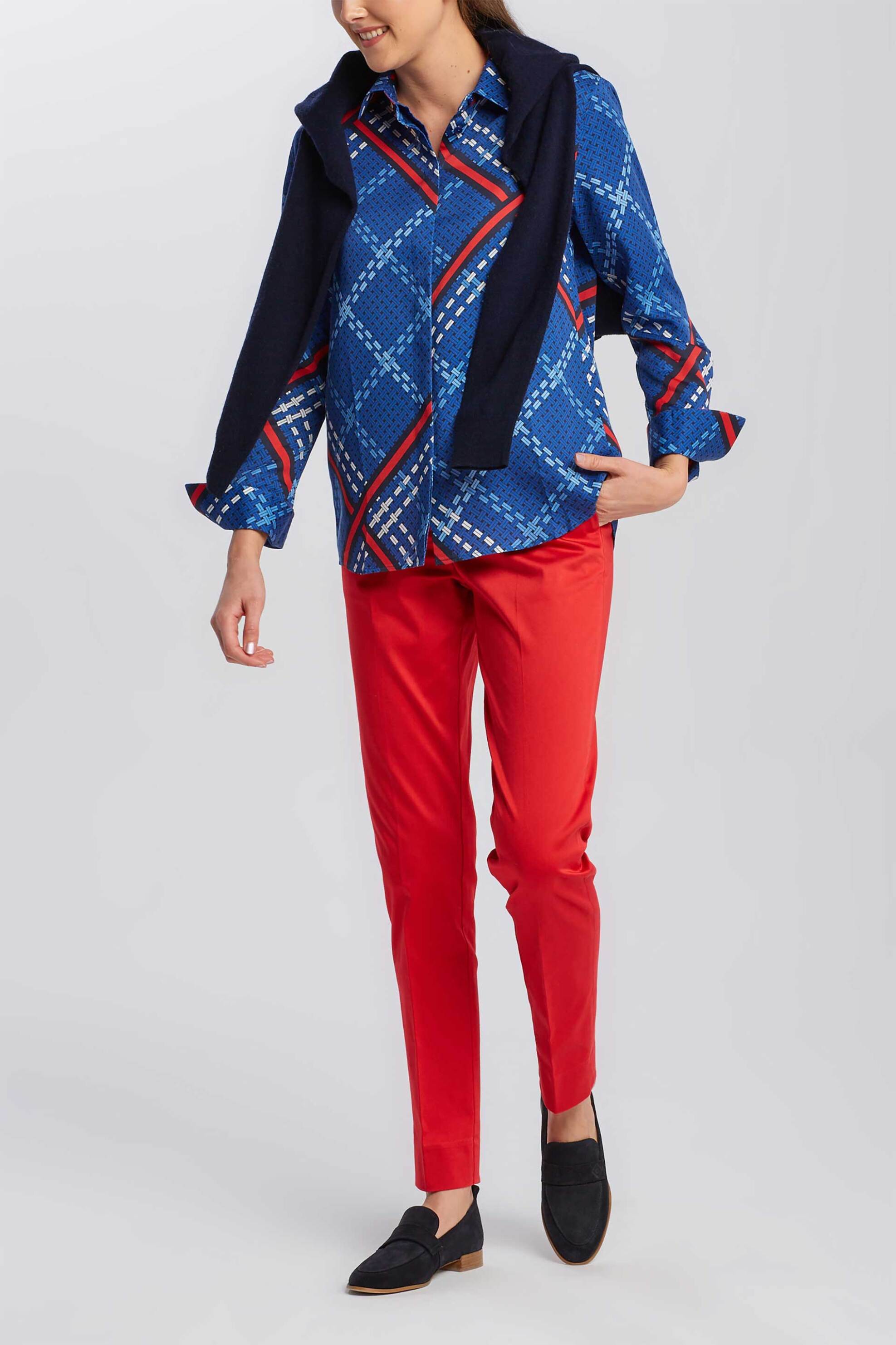 GANT Gant γυναικείο πουκάμισο με all-over weave pattern - 4301119 Μπλε - 3