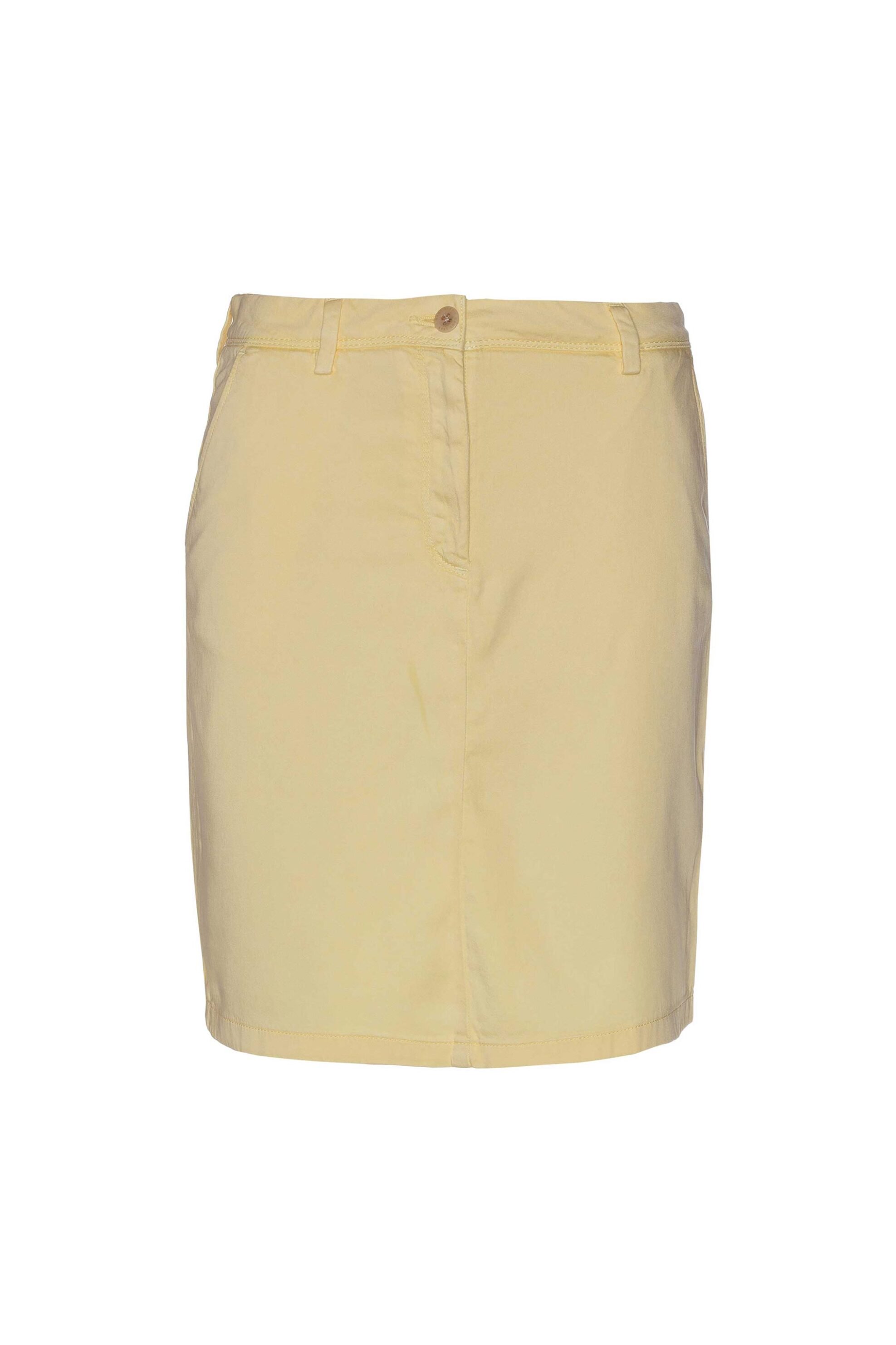 Gant Γυναικεία Mini Chino Φούστα Μονόχρωμη με Τσέπες - 4400025 Κίτρινο Ανοιχτό
