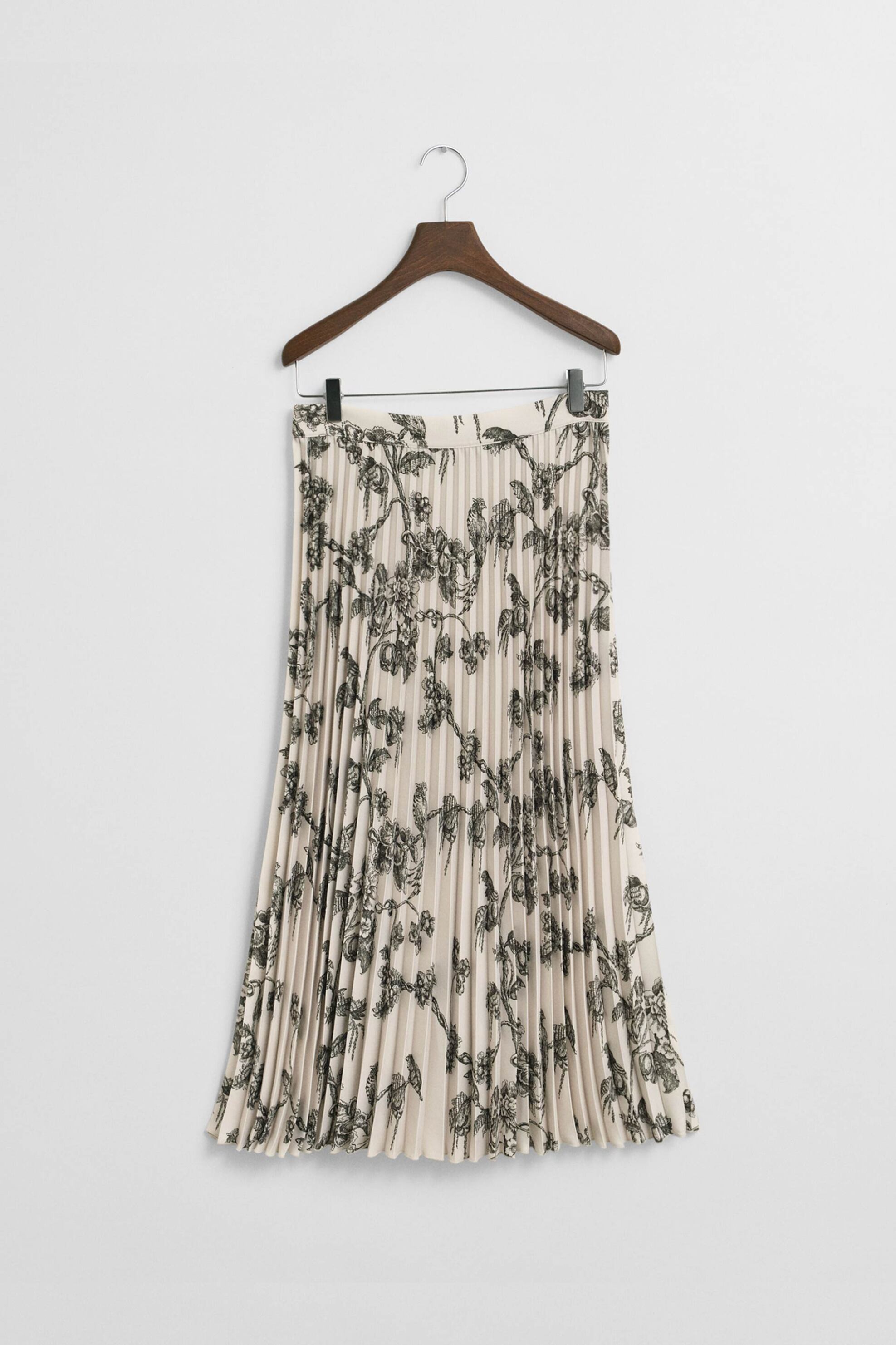 Gant γυναικεία midi φούστα με all-over print πλισέ - 4400199 Λευκό φωτογραφία