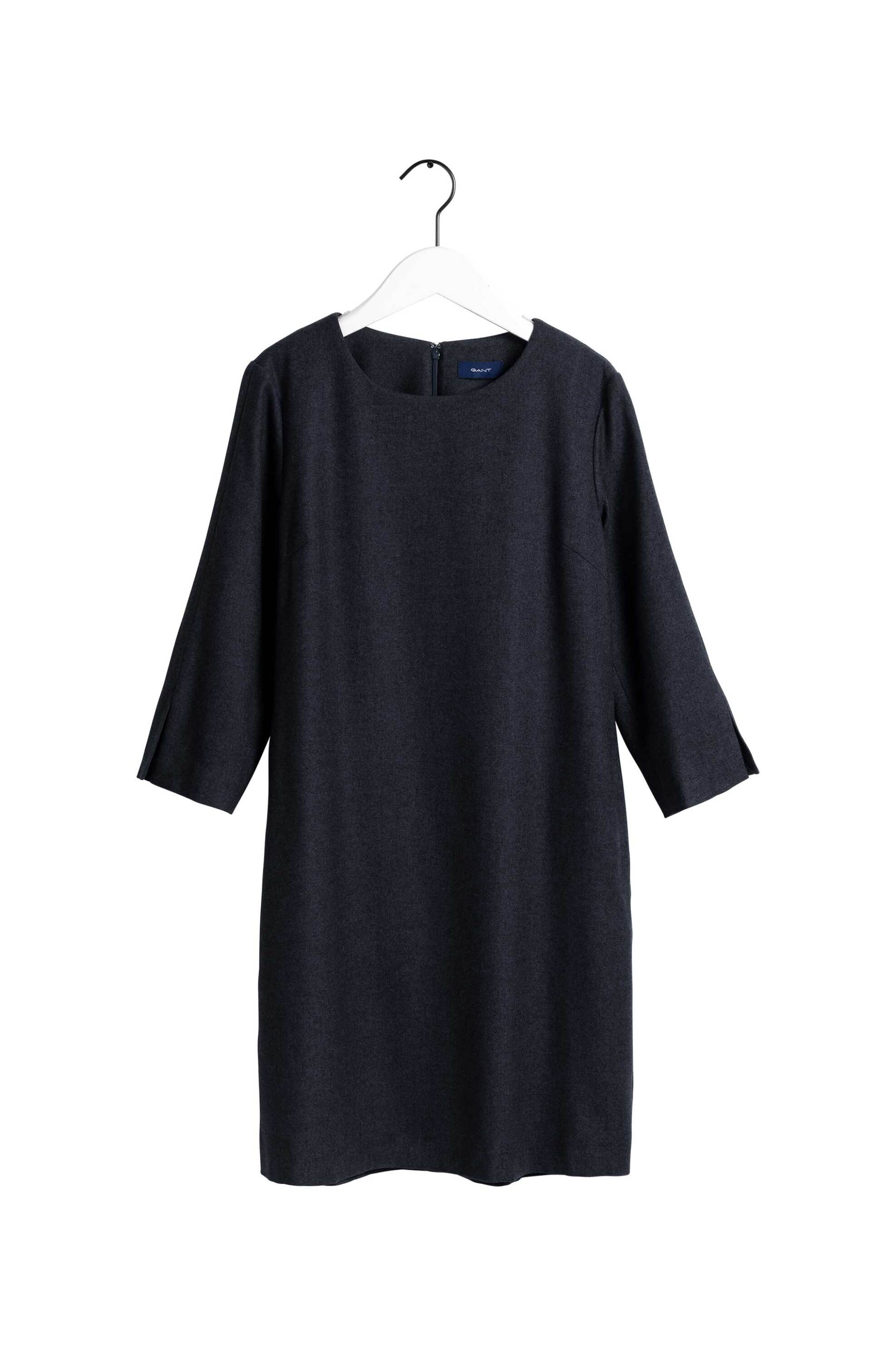 GANT Gant γυναικείο mini φόρεμα μονόχρωμο με τσέπες μπροστά - 4501052 Μπλε Σκούρο - 3