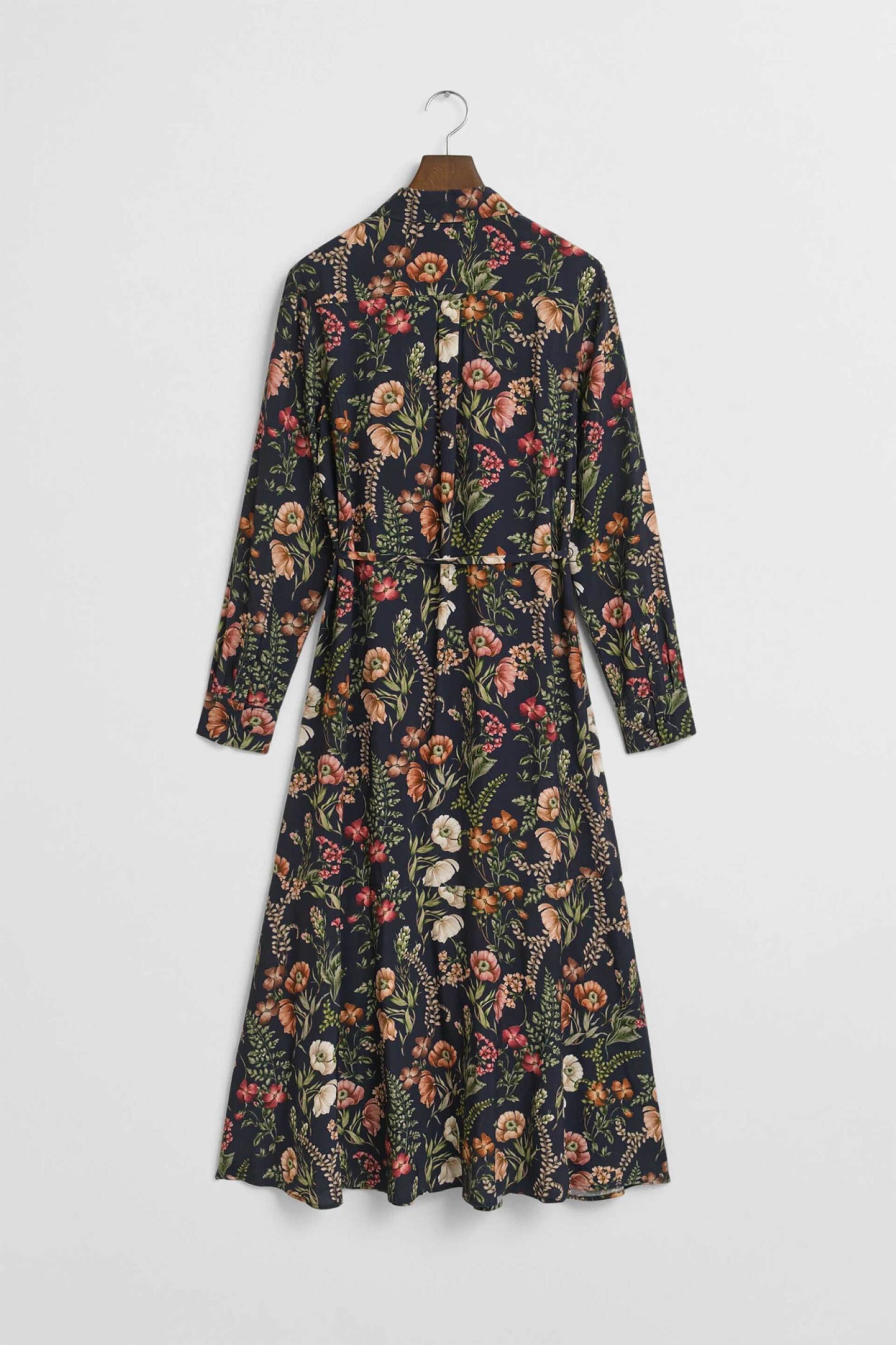 Gant γυναικείο midi φόρεμα σεμιζιέ με all-over floral print Regular Fit - 4503451 Μπλε Σκούρο