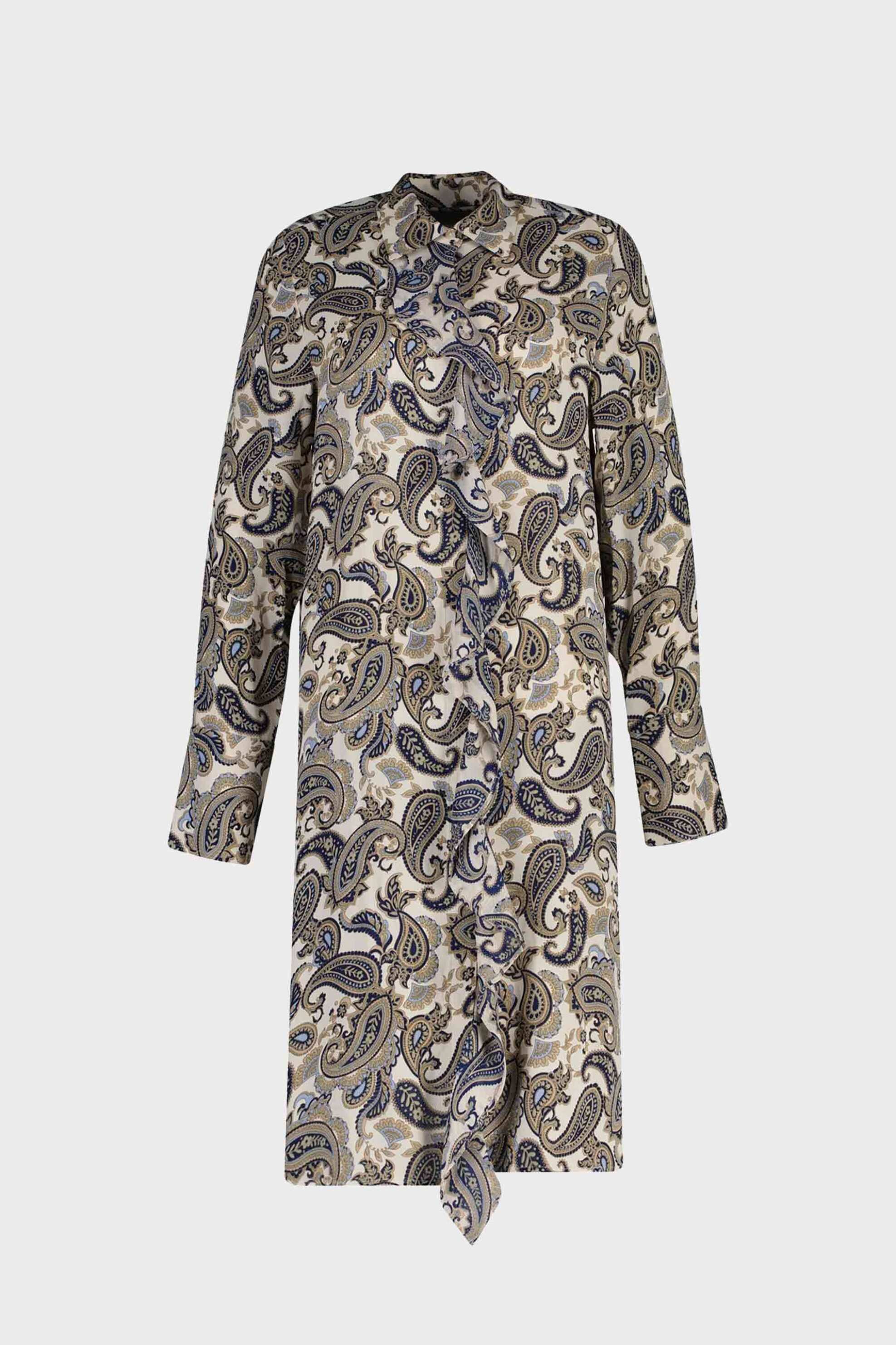 Gant γυναικείο mini φόρεμα με λαχούρια και βολάν - 4503456 Μπλε Σκούρο