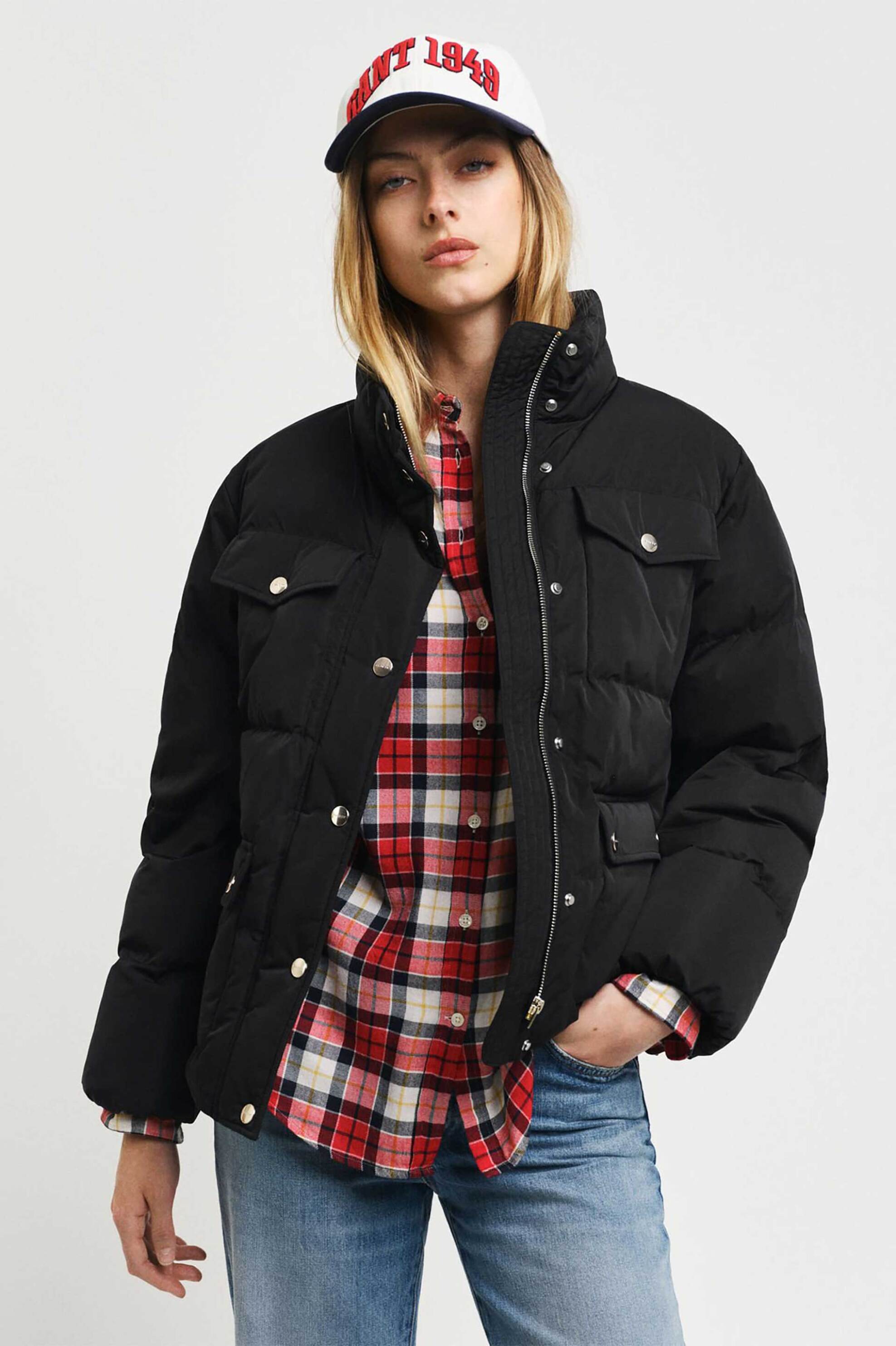 Gant γυναικείο αδιάβροχο μπουφάν με ψηλό λαιμό Regular Fit