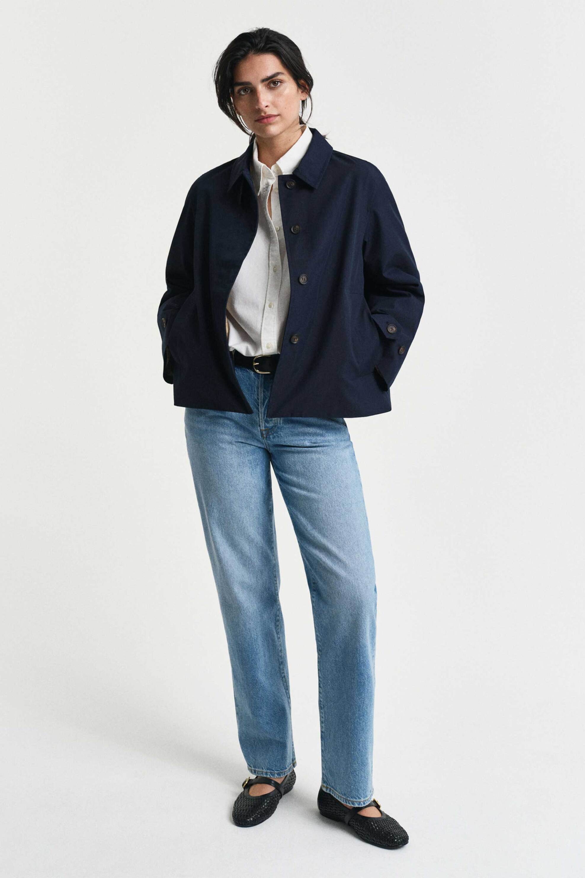 Gant γυναικεία κοντή καπαρντίνα Regular Fit - 4700369 Μπλε Σκούρο φωτογραφία