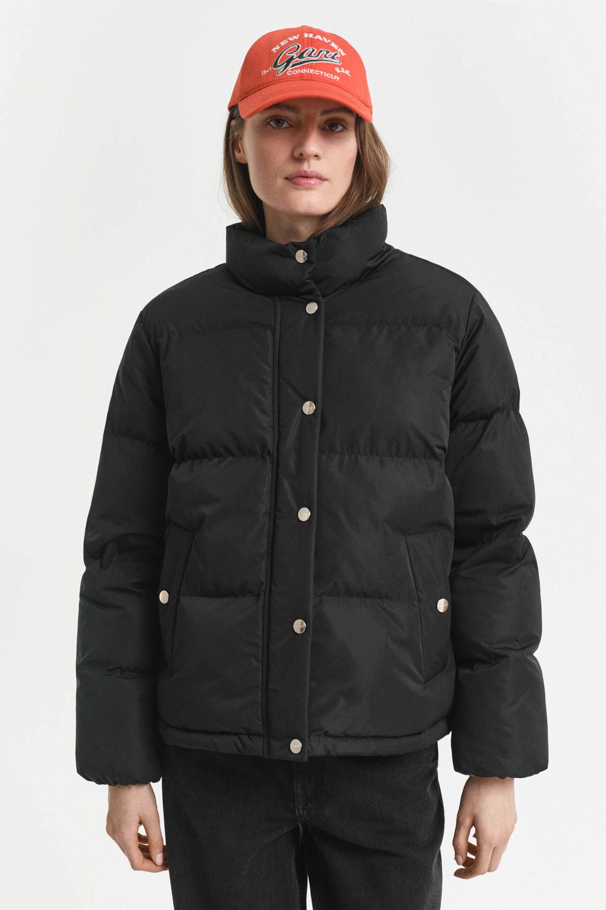 Gant γυναικείο μπουφάν καπιτονέ με ψηλό γιακά - 4700393 Μαύρο