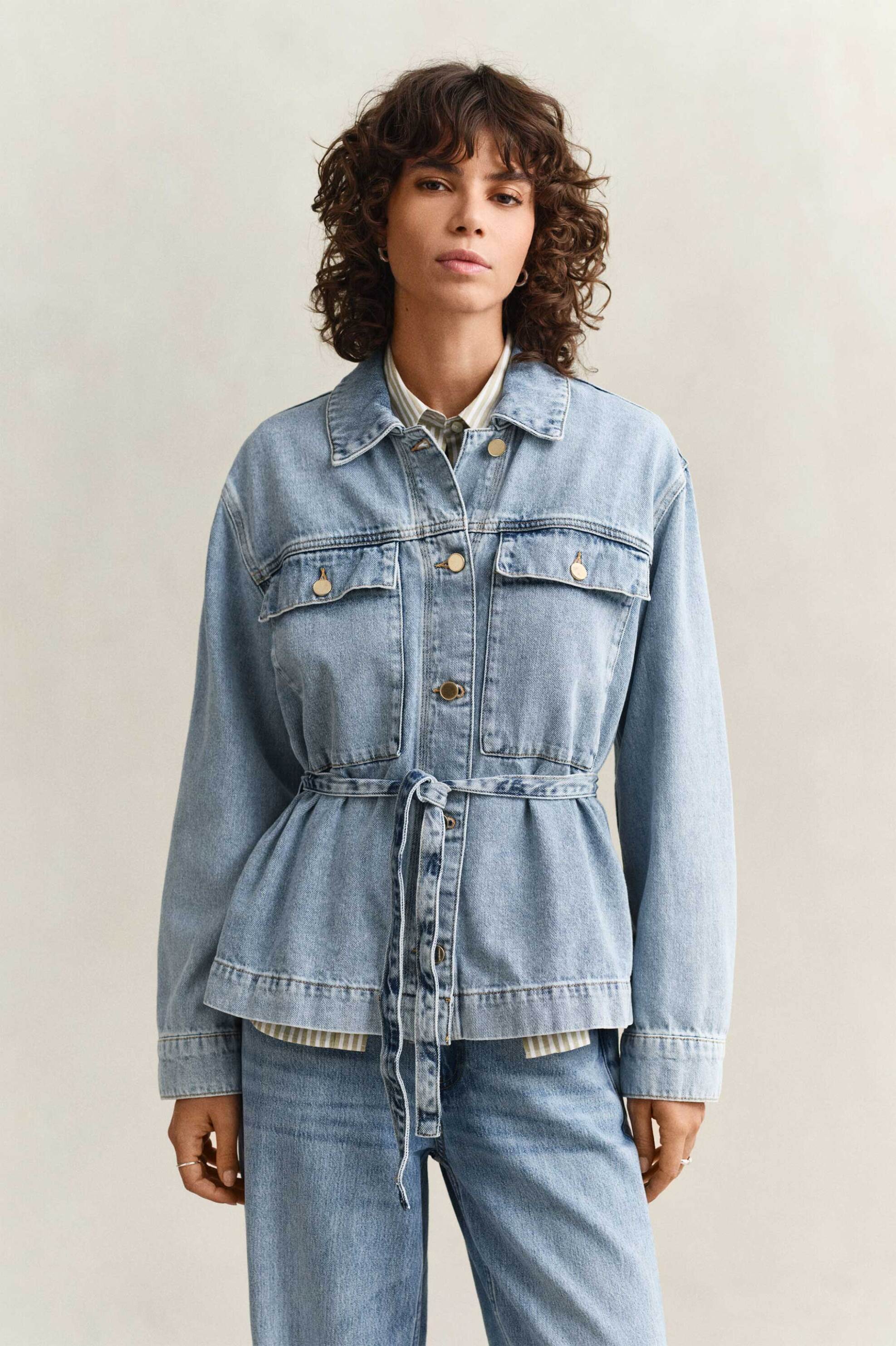 Gant γυναικείο denim jacket Relaxed Fit - 4700408 Denim Blue Ανοιχτό