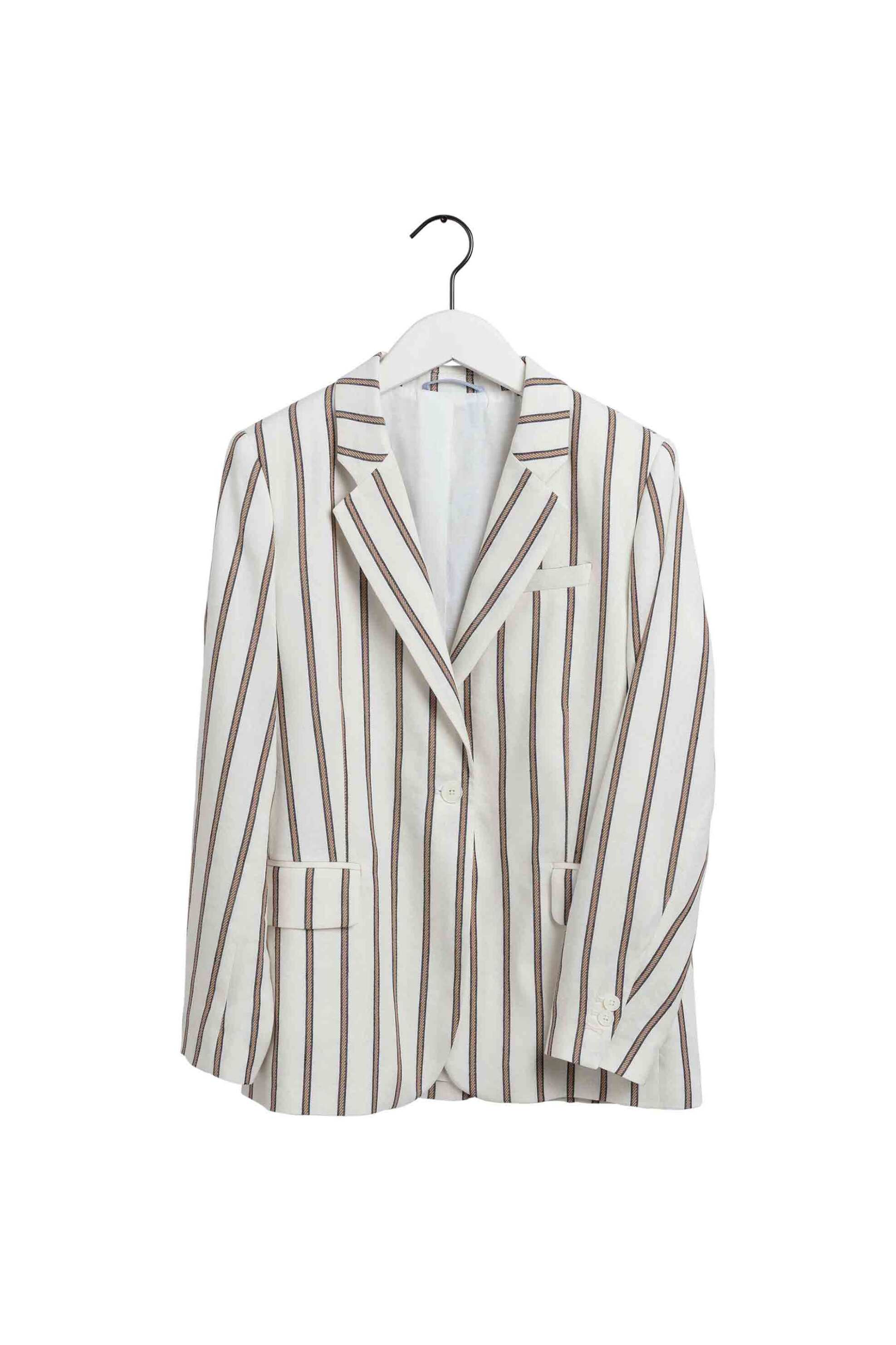 Gant Γυναικείο Σακάκι με All-Over Sailor Rope Motif Και Τσέπες Μπροστά - 4770111 Λευκό