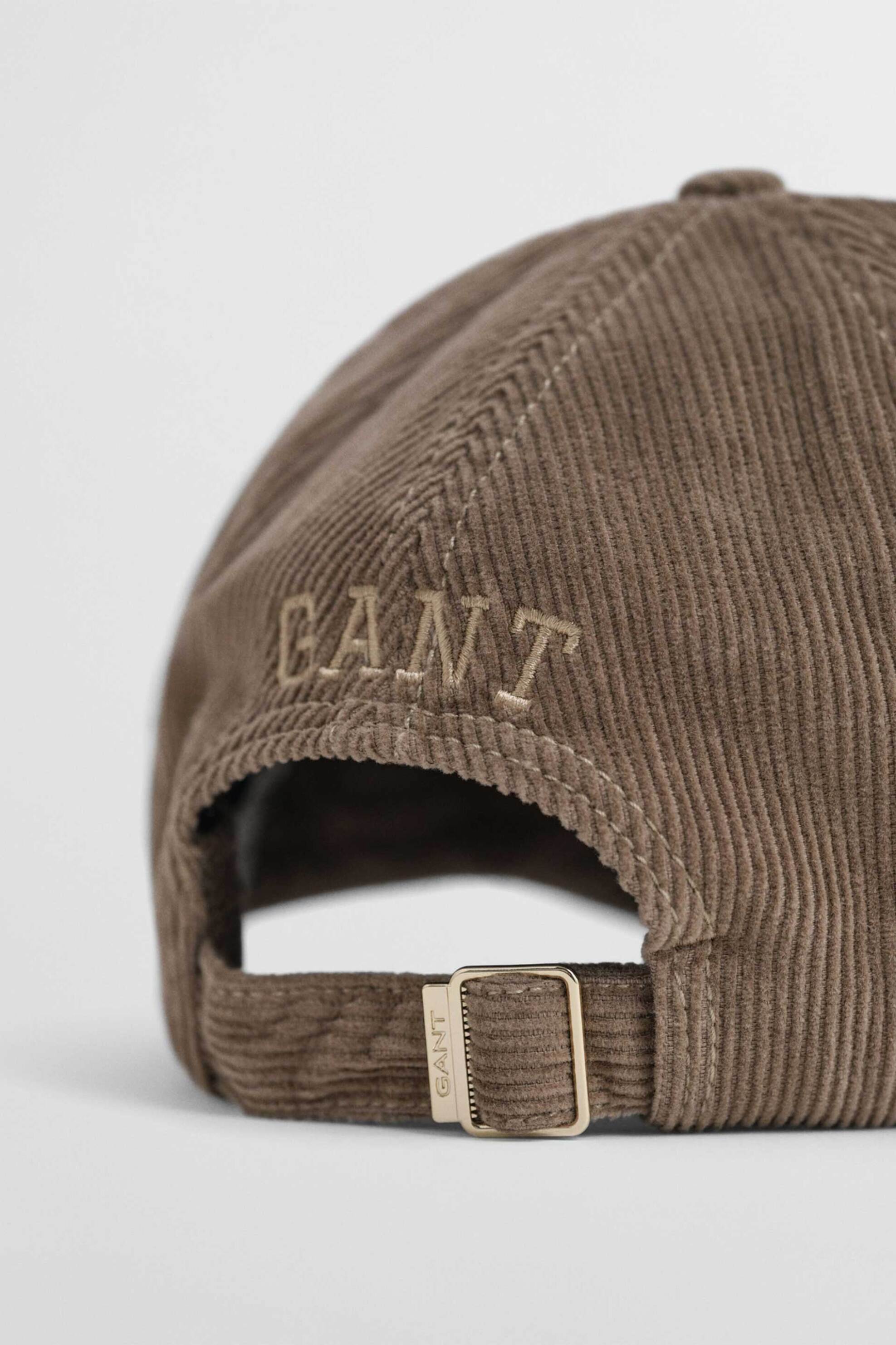 Gant γυναικείο κοτλέ καπέλο με κεντημένο monogram - 4901011 Μπεζ φωτογραφία