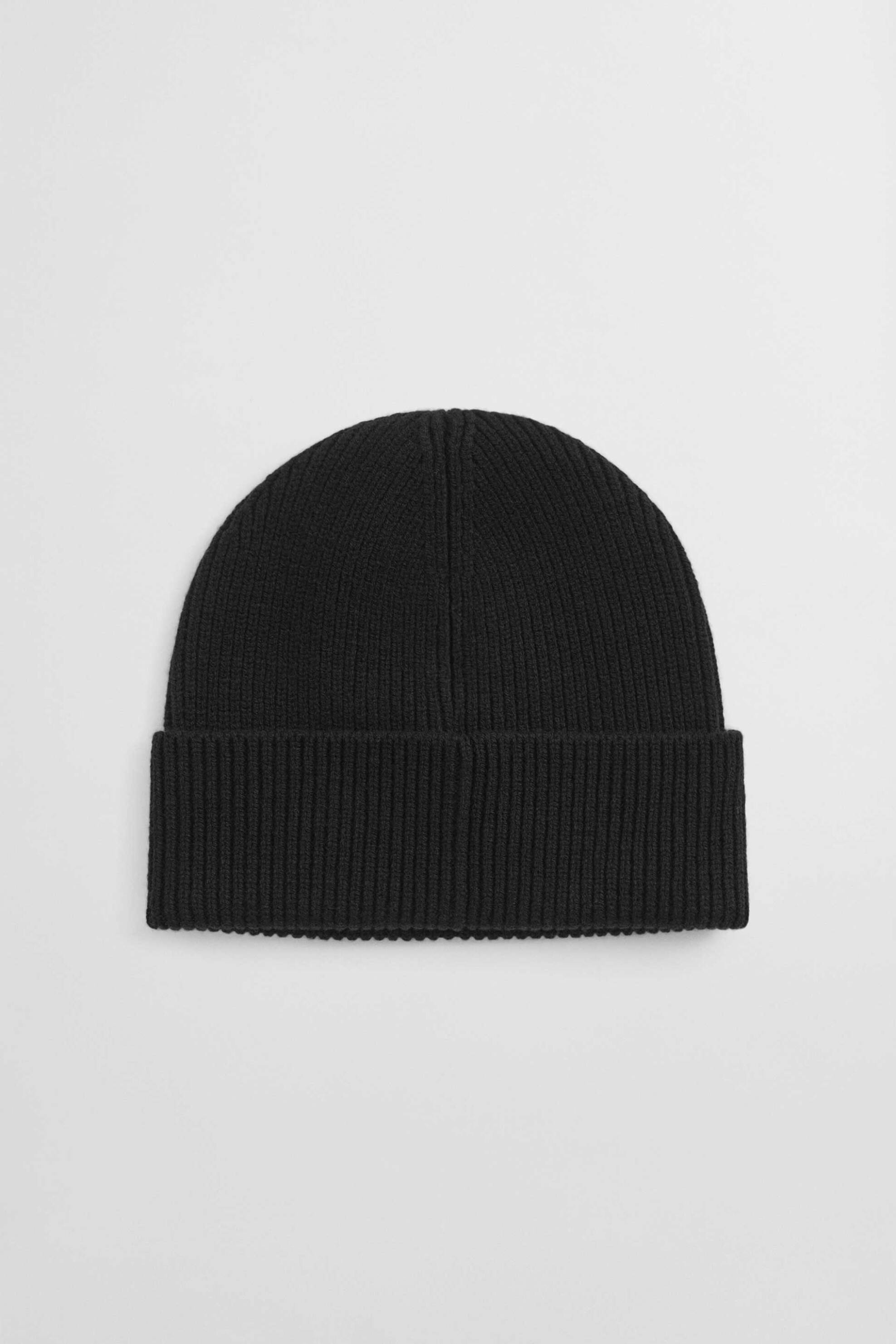 GANT Gant γυναικείος μάλλινος σκούφος ribbed - 4910037 Μαύρο