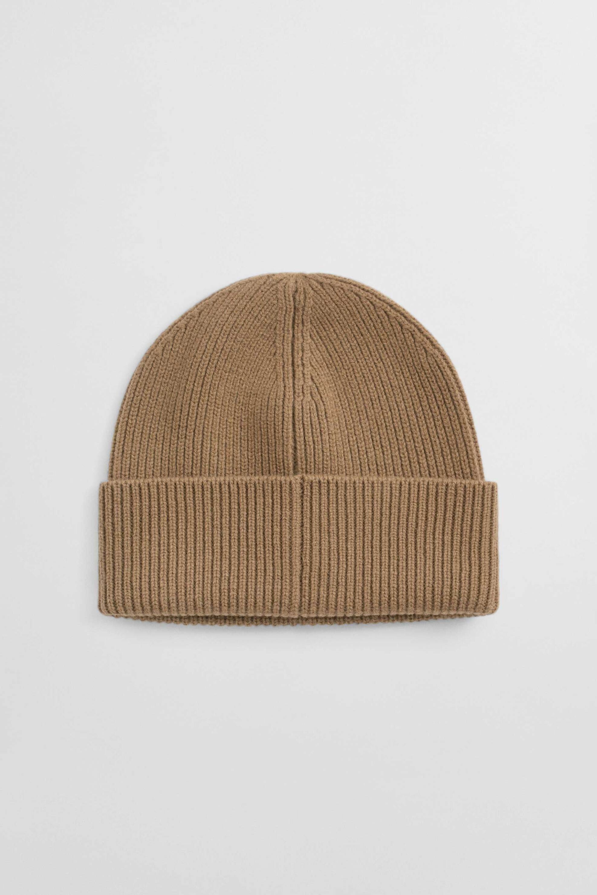 GANT Gant γυναικείος μάλλινος σκούφος ribbed - 4910037 Μπεζ