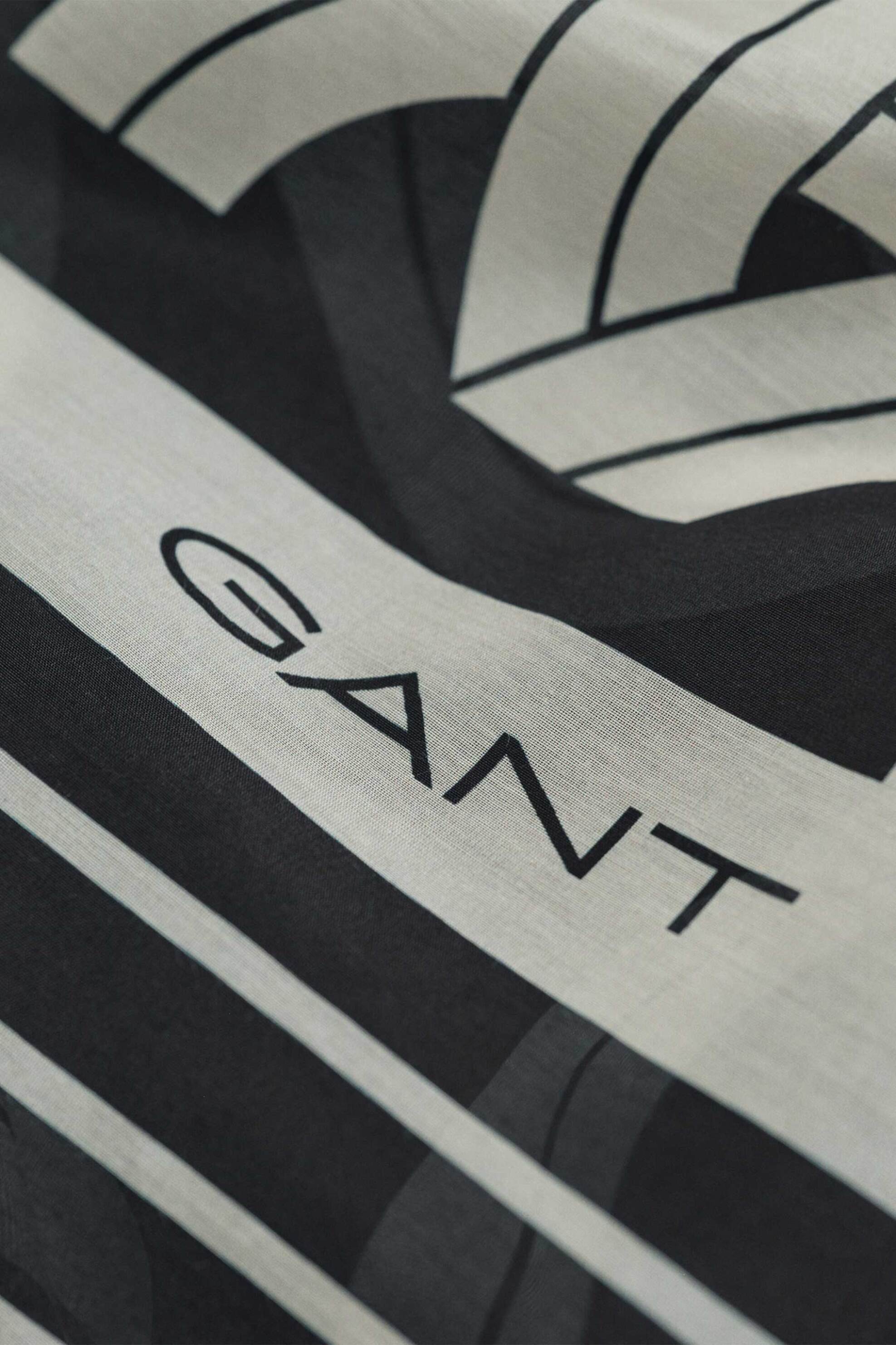 Gant γυναικείο φουλάρι με G pattern και περιεκτικότητα σε μετάξι - 4920249 Μαύρο φωτογραφία