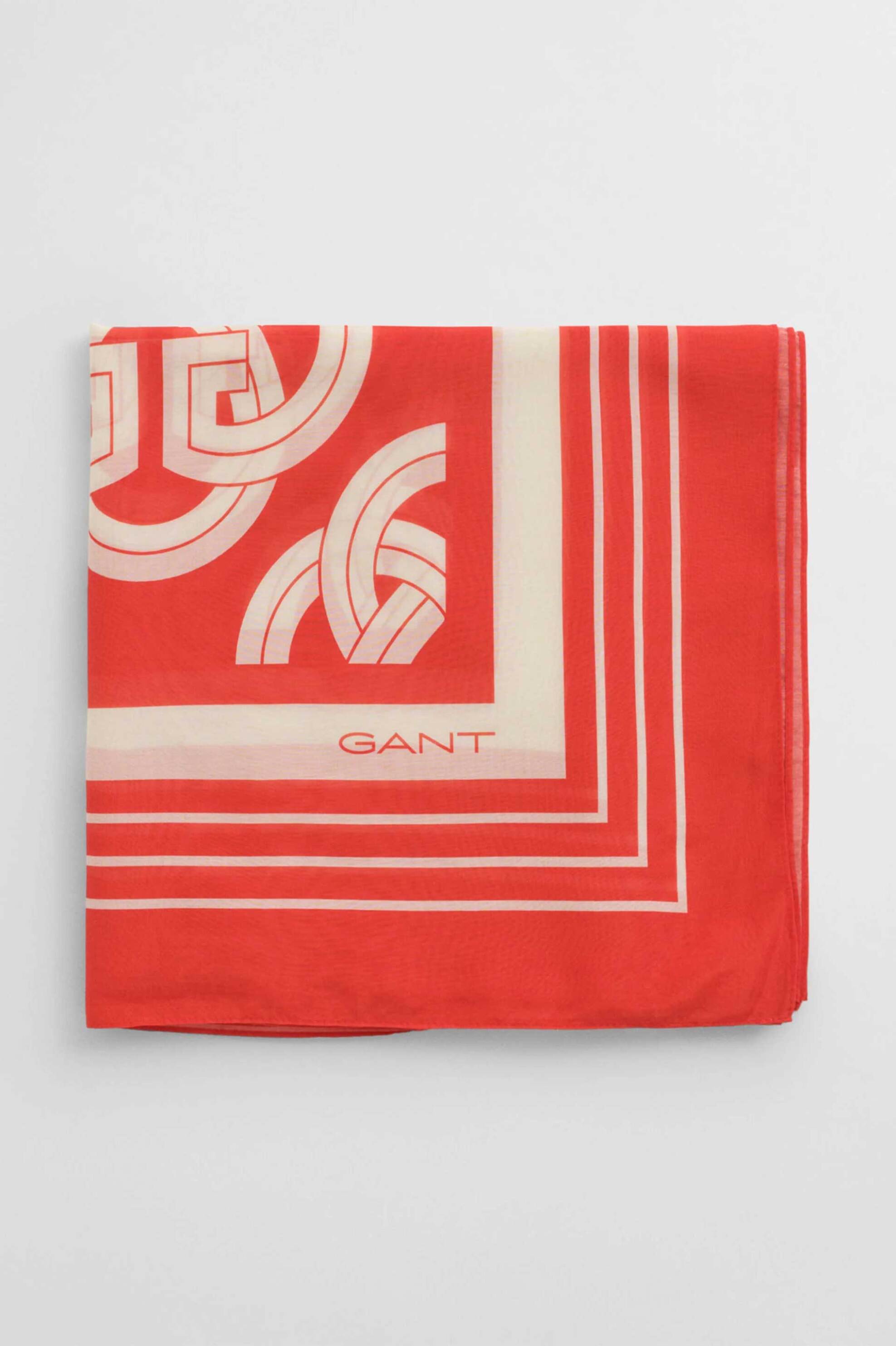 GANT Gant γυναικείο φουλάρι με G pattern και περιεκτικότητα σε μετάξι - 4920249 Πορτοκαλί 2025