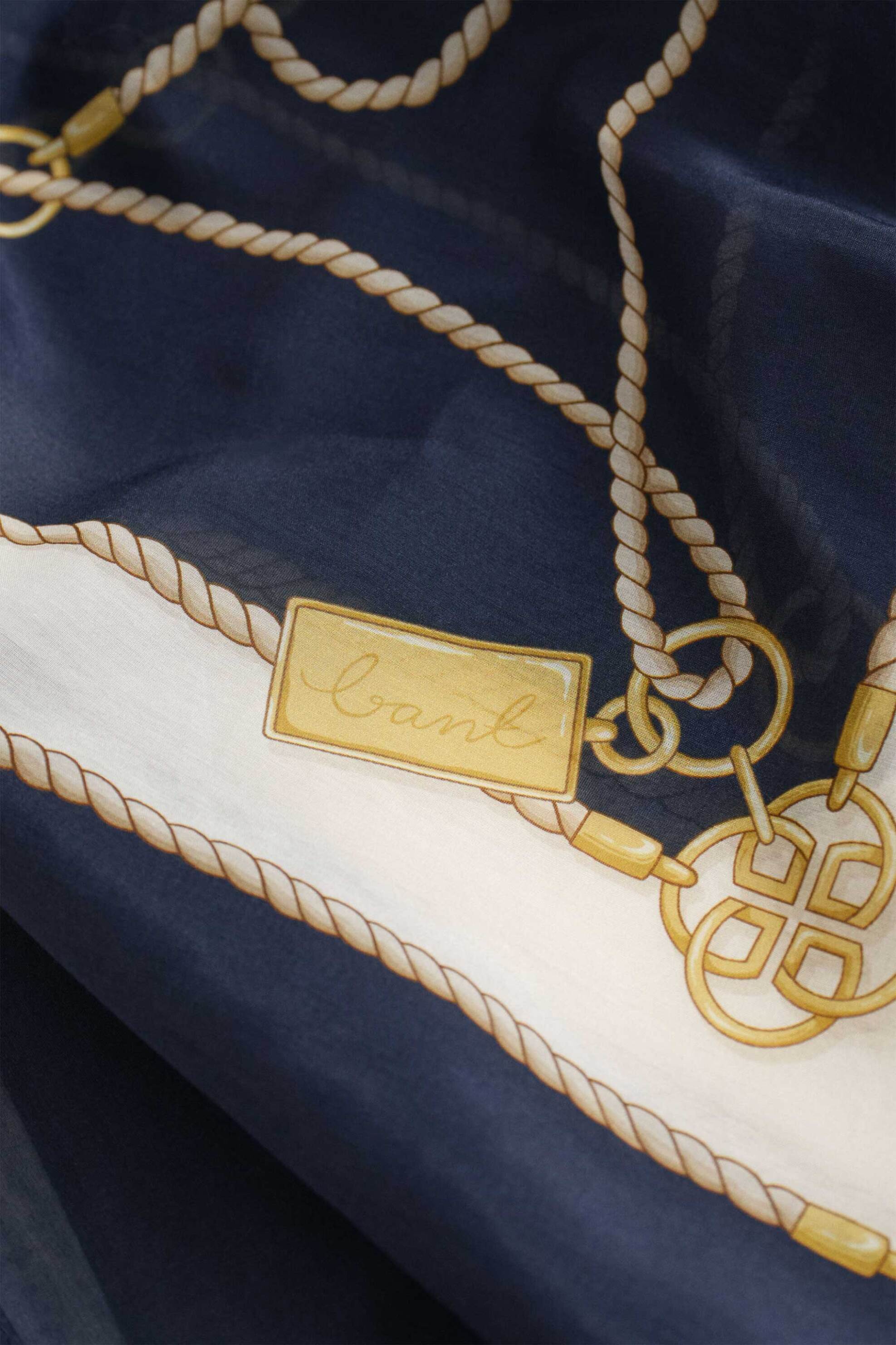 GANT Gant γυναικείο φουλάρι με print - 4920277 Μπλε Σκούρο - 2