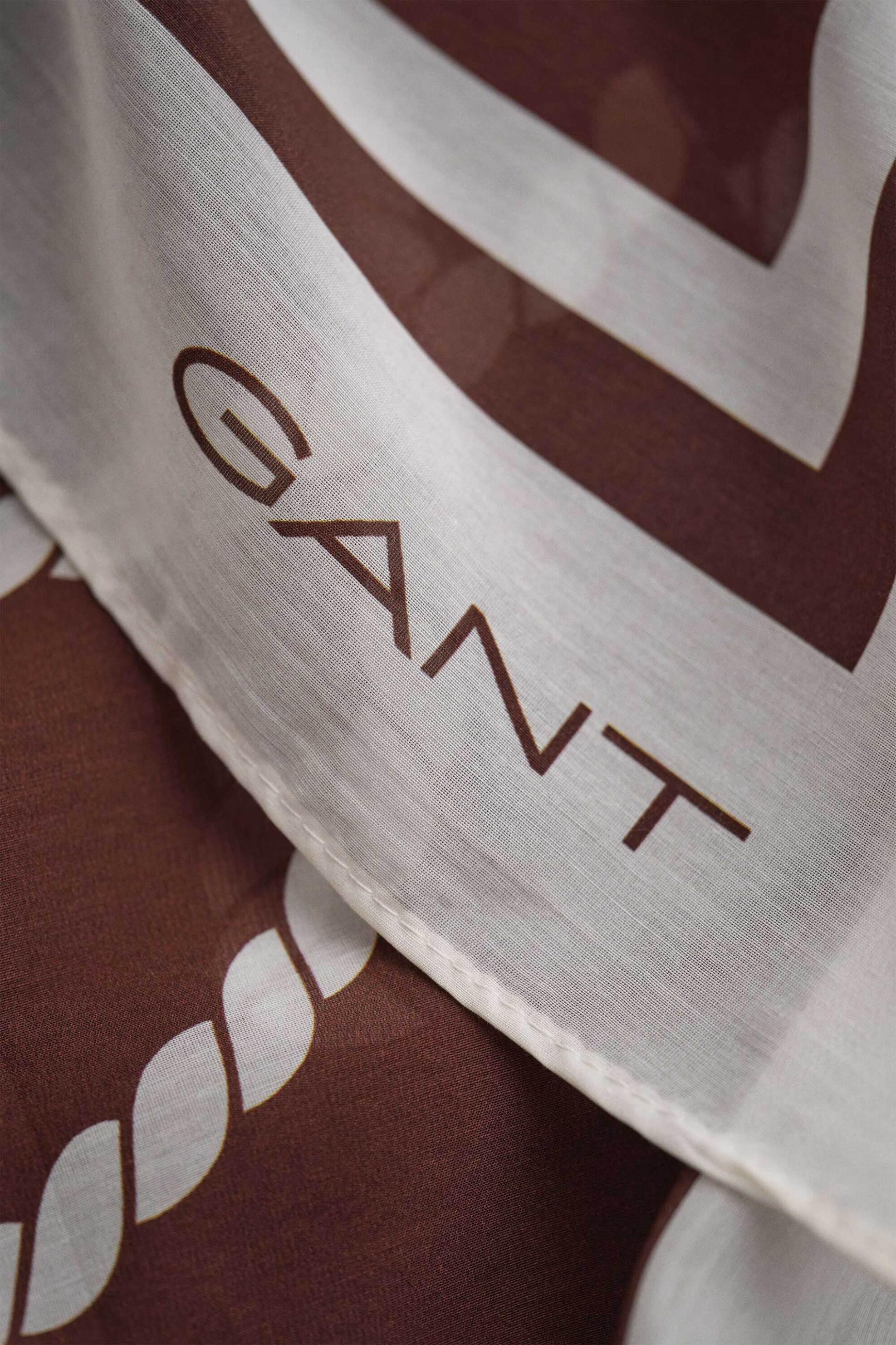 Gant γυναικείο φουλάρι με monogram - 4920278 Καφέ