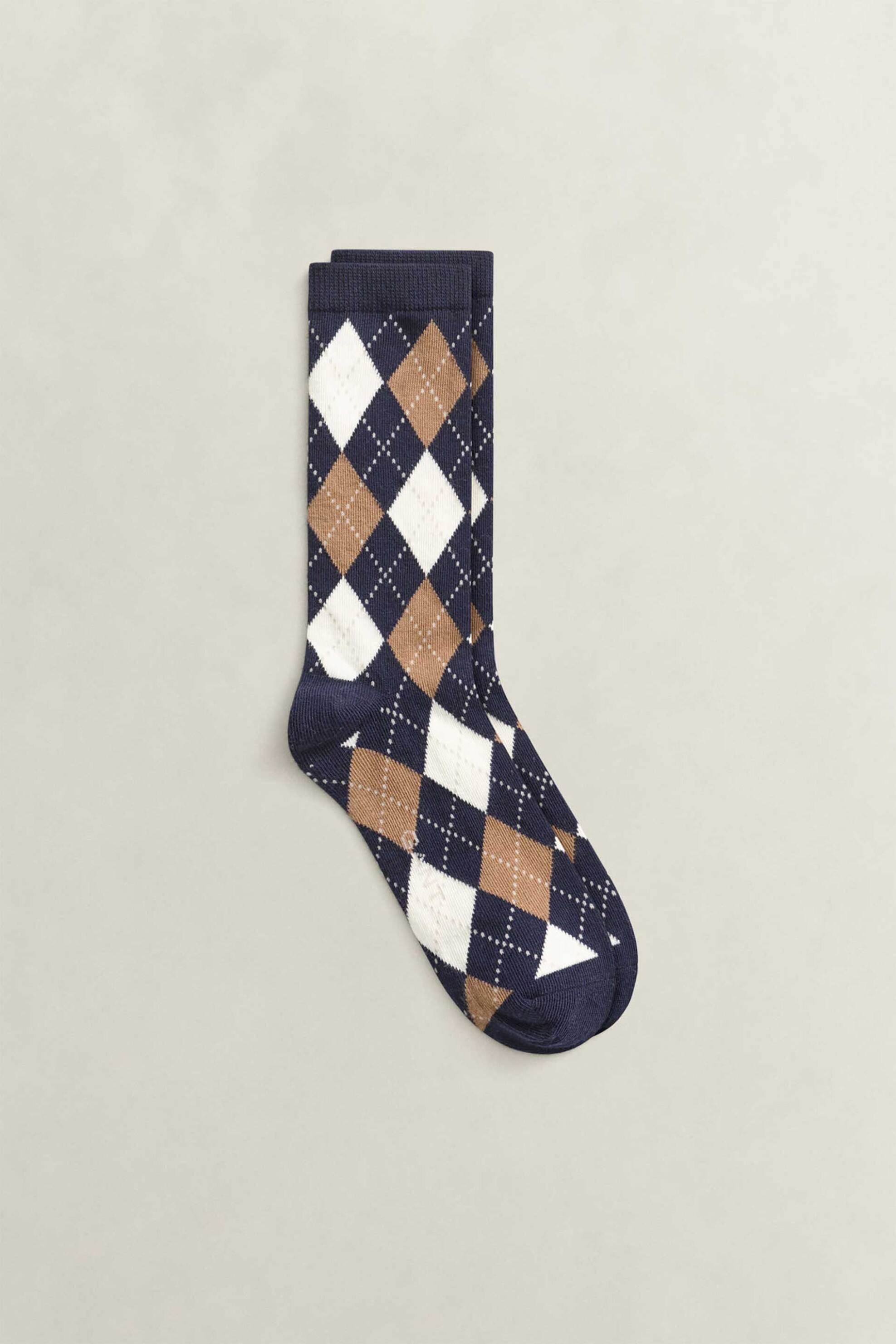 Gant γυναικείες μακριές κάλτσες με argyle pattern - 4960294 Μπλε Σκούρο
