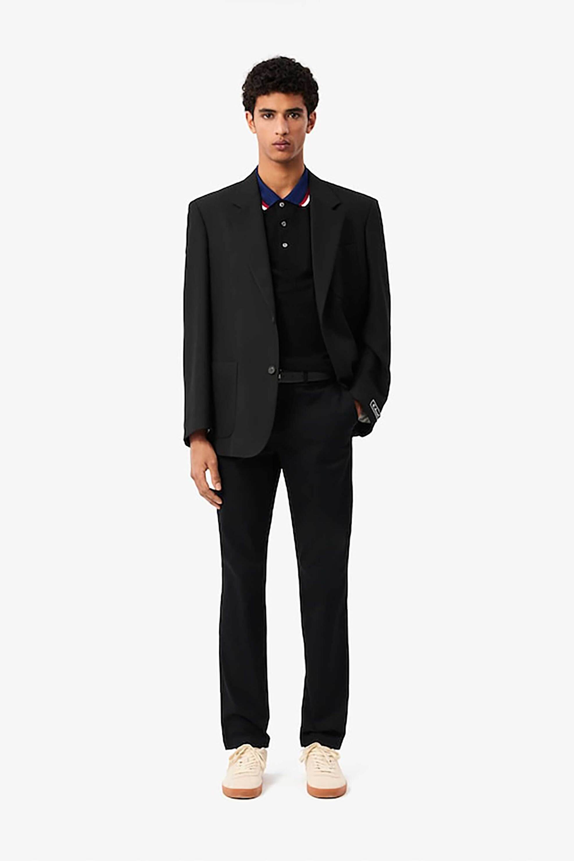 Lacoste ανδρικό παντελόνι chino stretch Slim Fit (34L) - HH3463-00 Μαύρο φωτογραφία