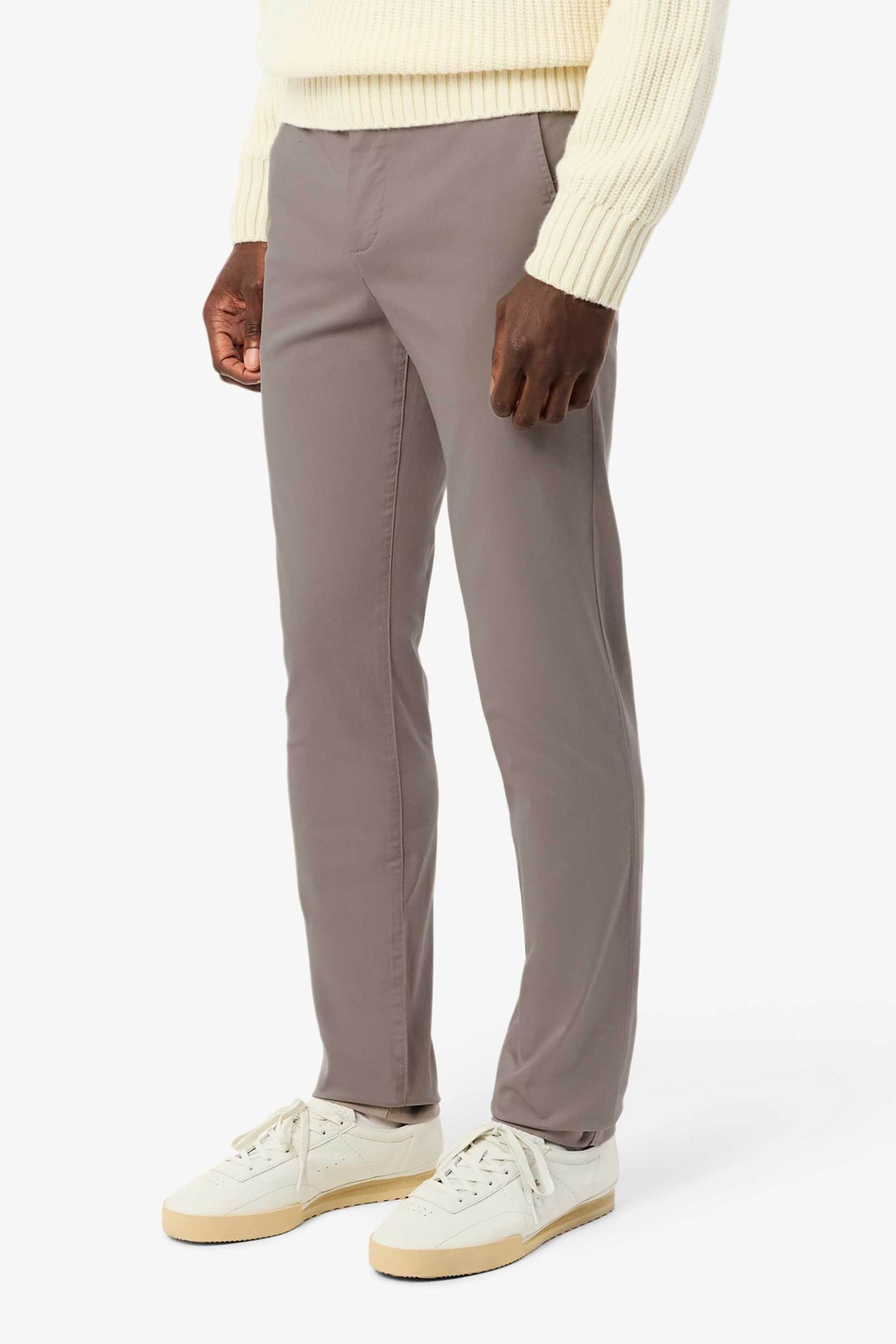 Lacoste ανδρικό παντελόνι chino stretch Slim Fit (34L) - HH3463-00 Γκρι Ανοιχτό φωτογραφία