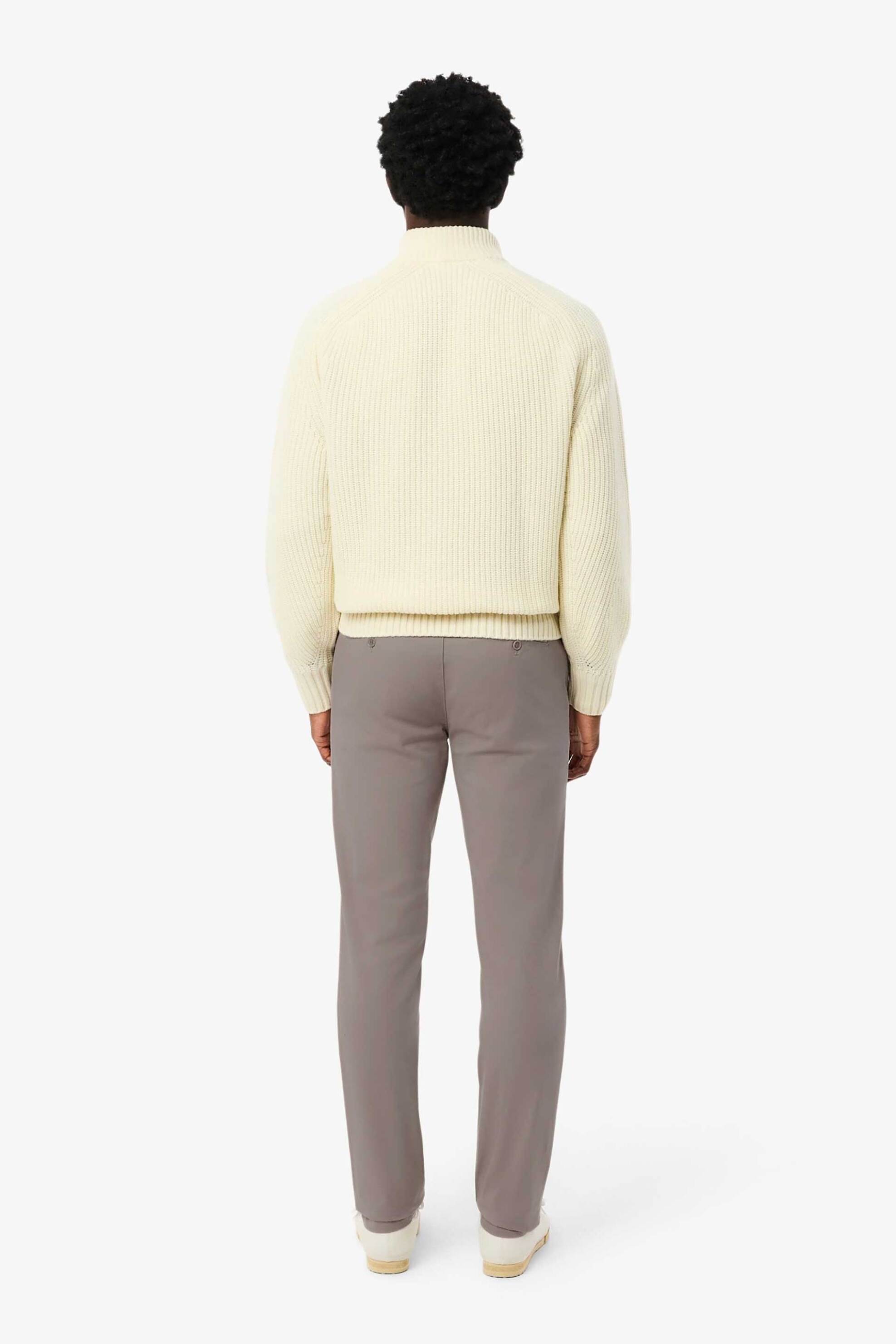 Lacoste ανδρικό παντελόνι chino stretch Slim Fit (34L) - HH3463-00 Γκρι Ανοιχτό φωτογραφία